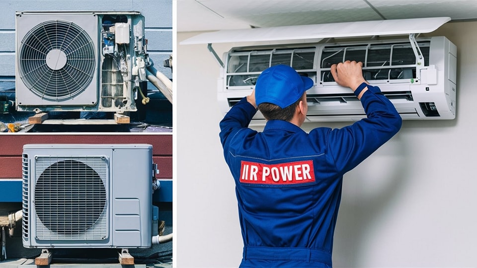 آير باور لأنظمة التكييف - Air Power for HVAC systems Facebook ad: لو عندك تكييف عايز تعمله فك وتركيب وتنقله…
