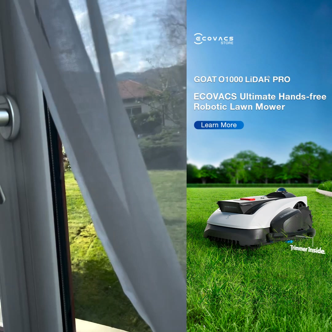 ECOVACS ROBOTICS Facebook ad: GOAT O1000 PRO Robot Lawn Mower