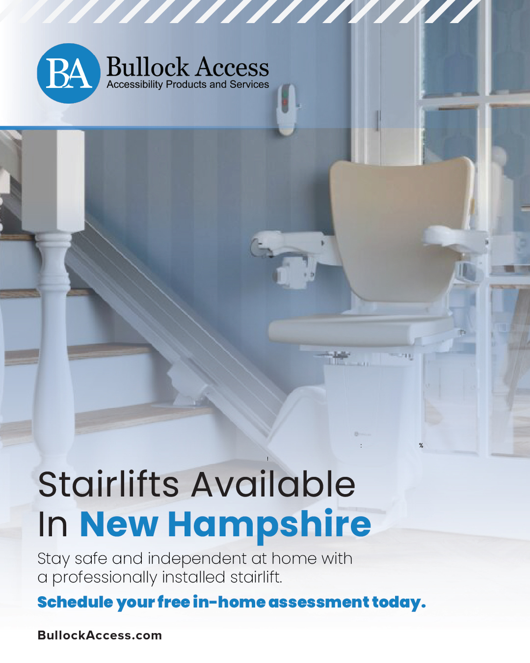 Bullock Access Facebook ad: Stairlift Installation & Service in NH