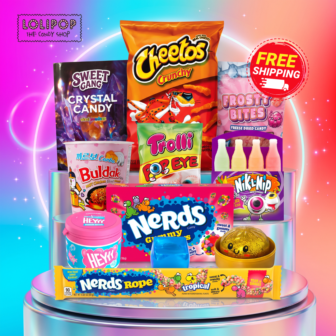 Lolipop Candy Shop Facebook ad: Virale Trends + kostenfreier Versand