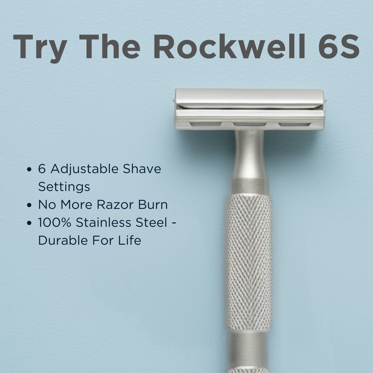 Rockwell Razors Facebook ad: Try The Rockwell 6S
