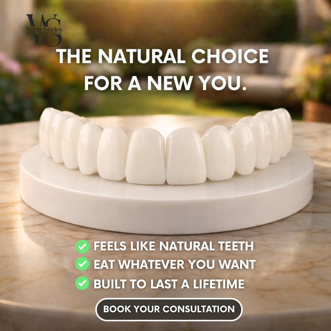 Warm Smiles Dental Implant Center Facebook ad