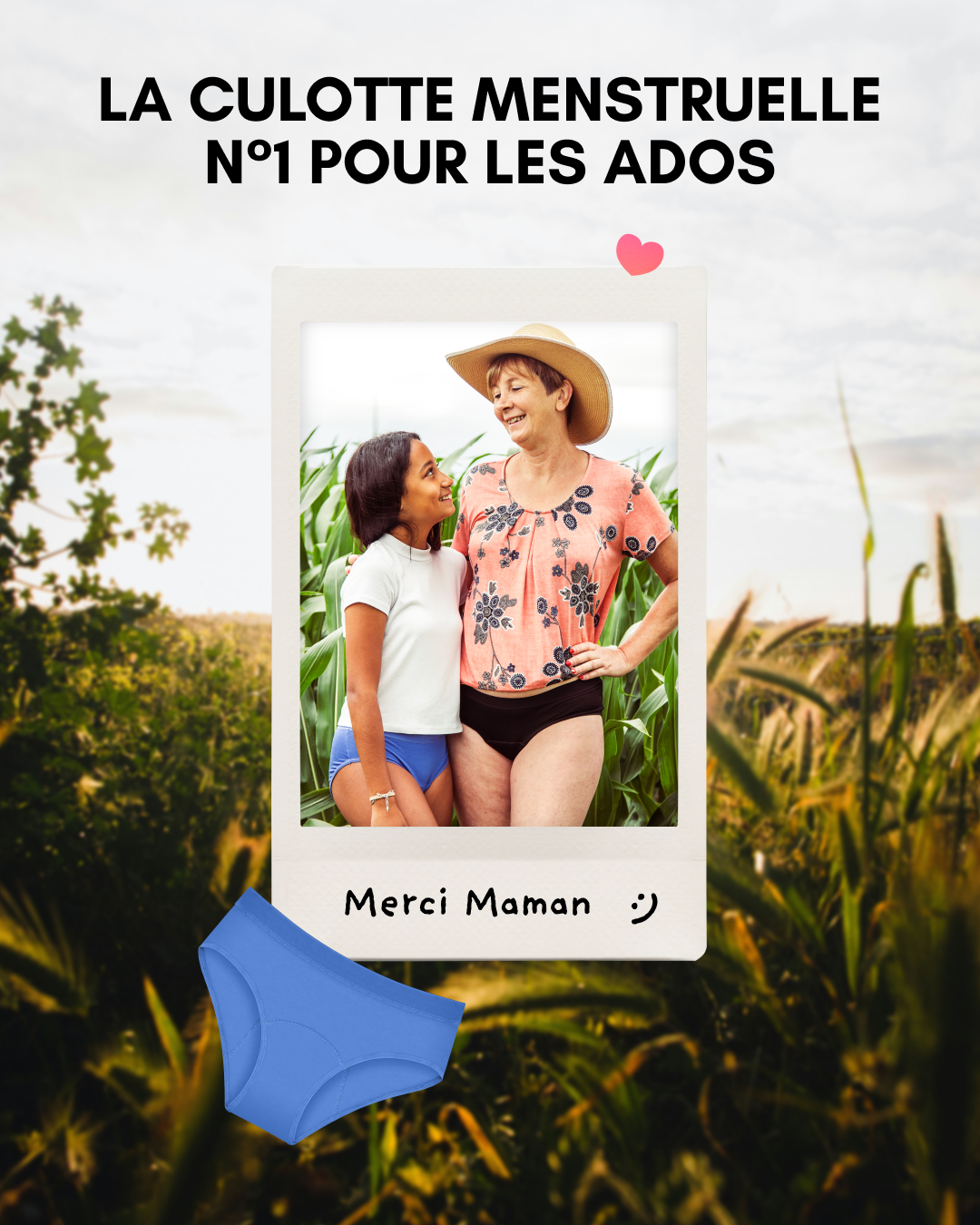 Mademoiselle Culotte Facebook ad from Aug 4, 2026