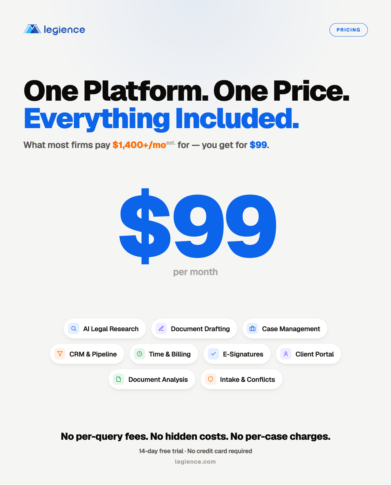 Legience Facebook ad from Jul 5, 2026