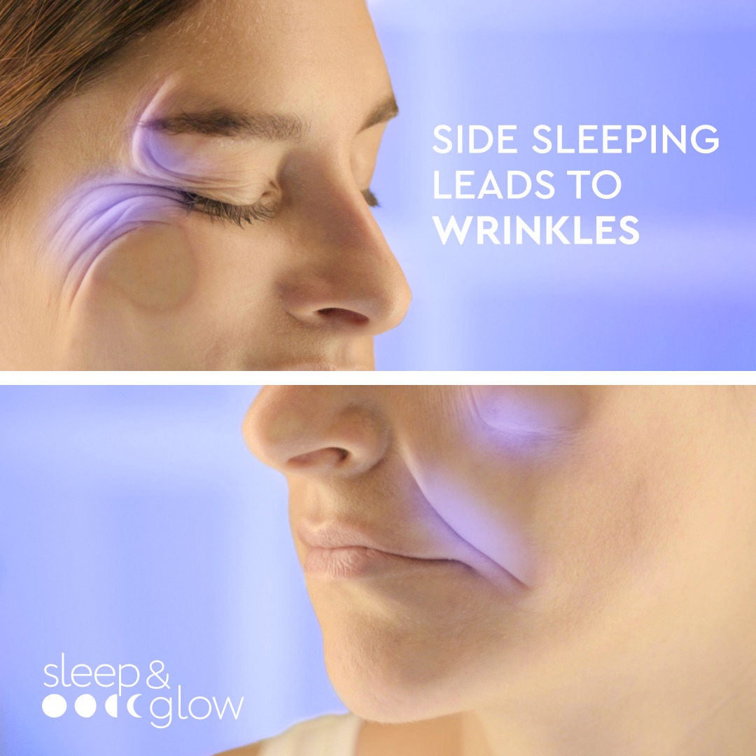 Sleep&Glow Facebook ad: Stop smashing your face every night!