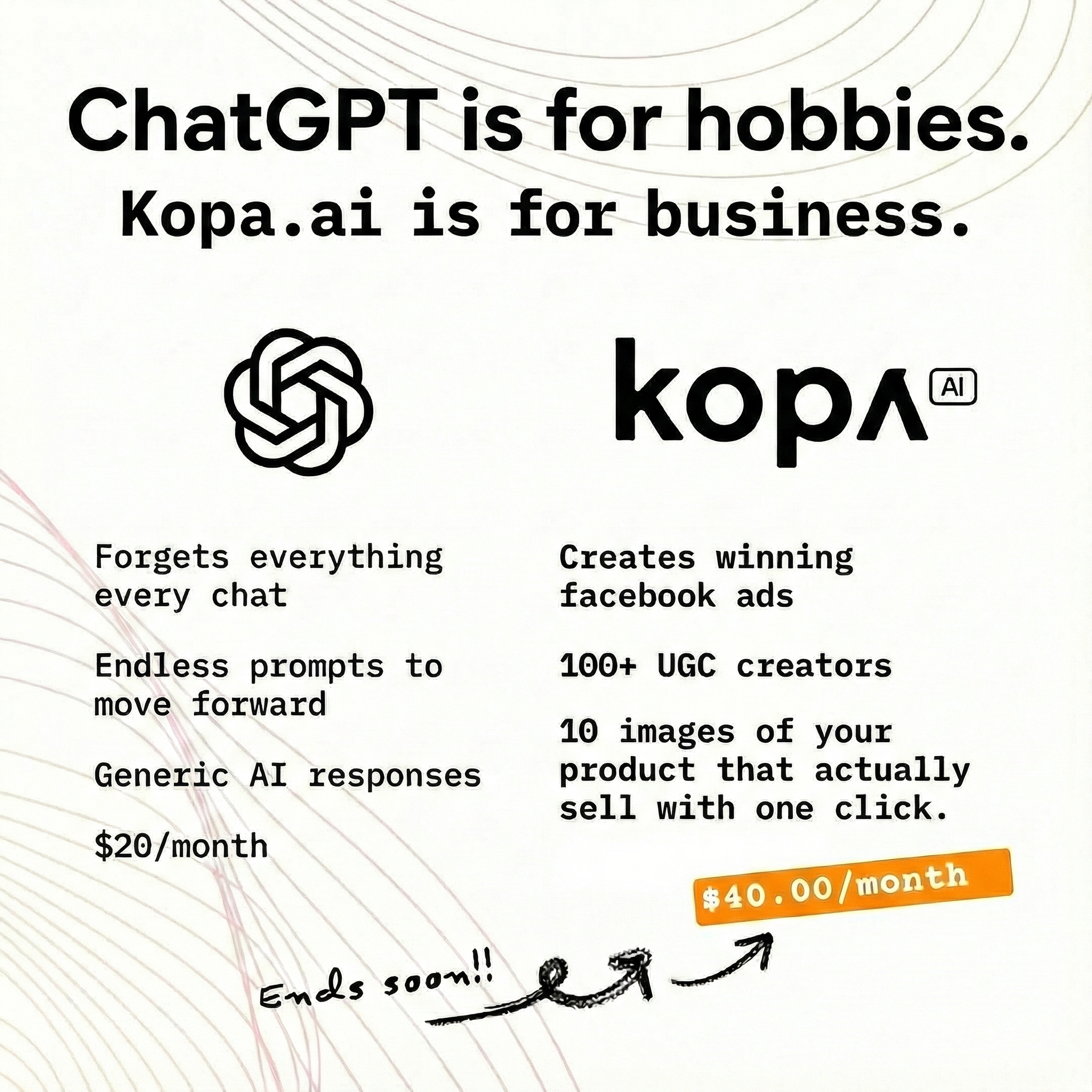 AI tools Facebook ad