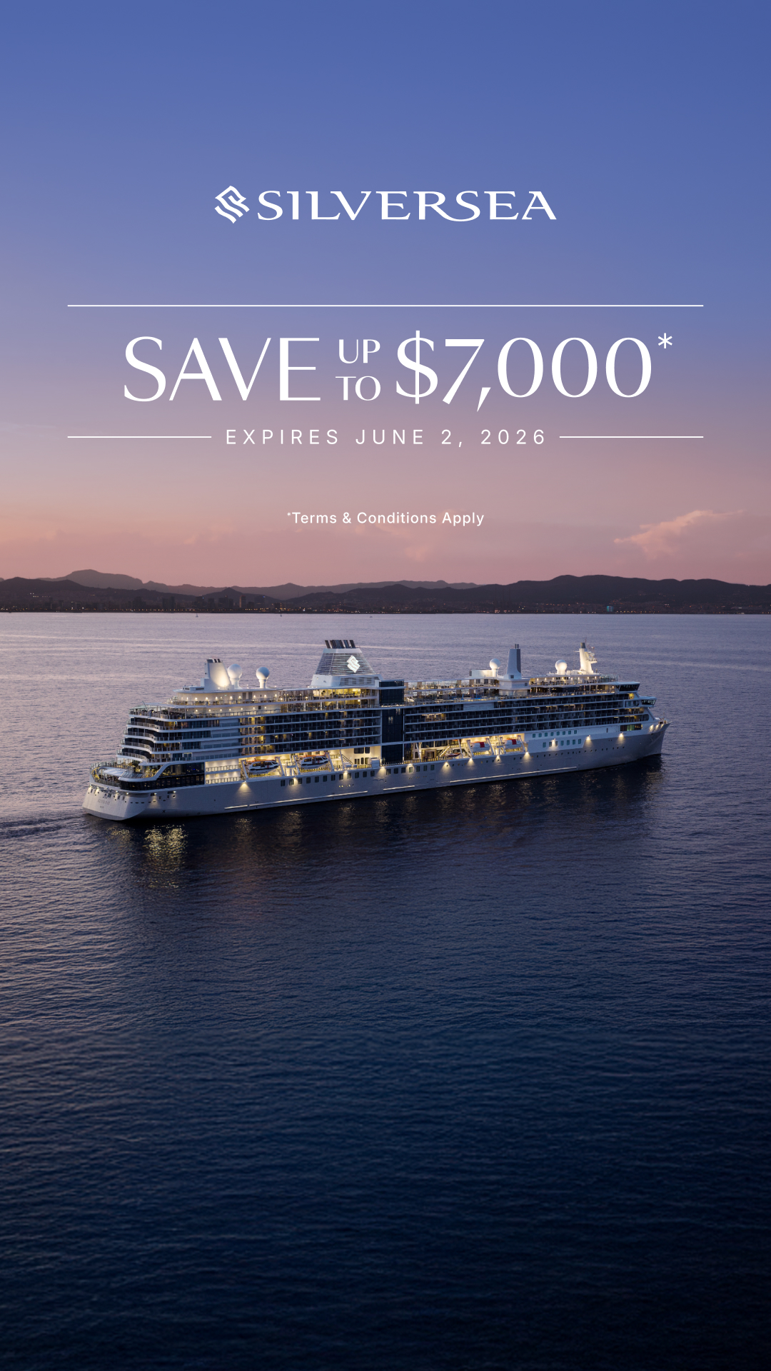 Silversea Facebook ad