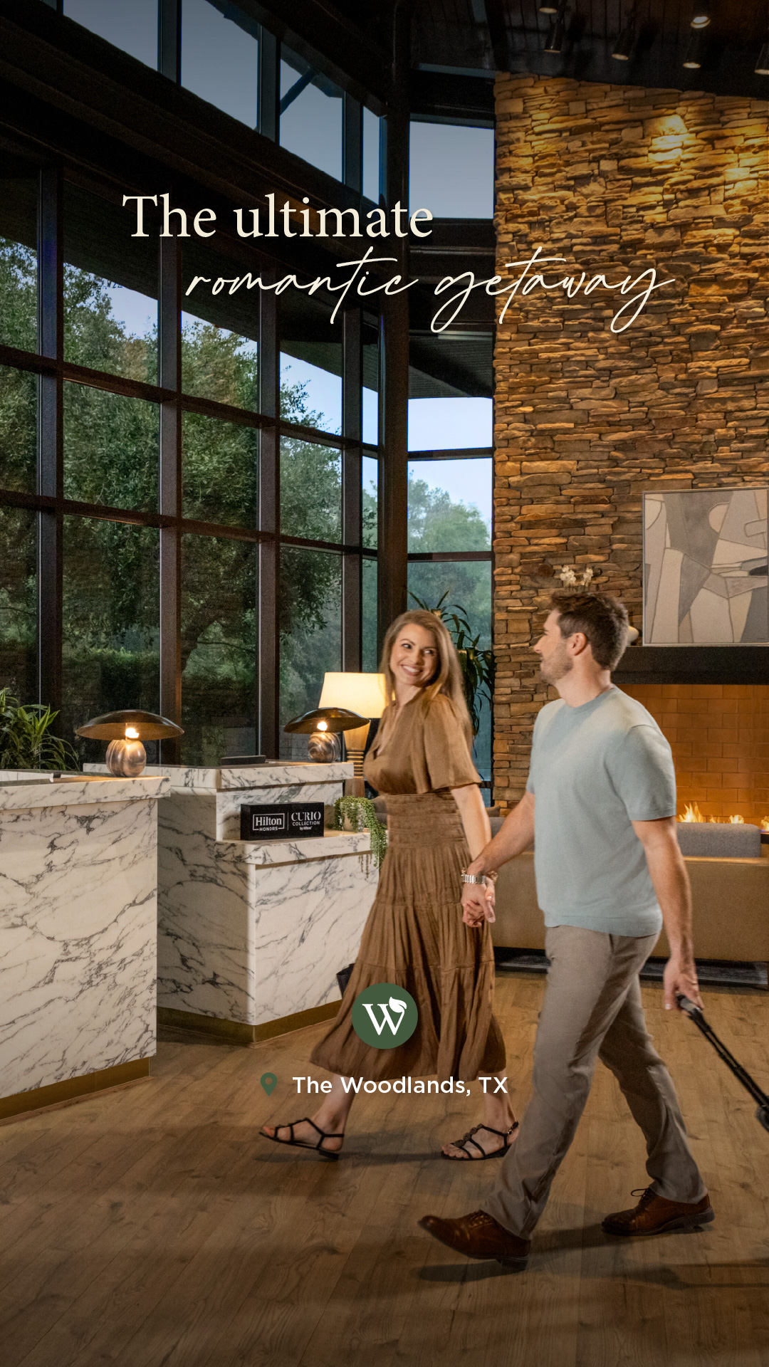 Visit The Woodlands Facebook ad: Plan a concert getaway in The Woodlands