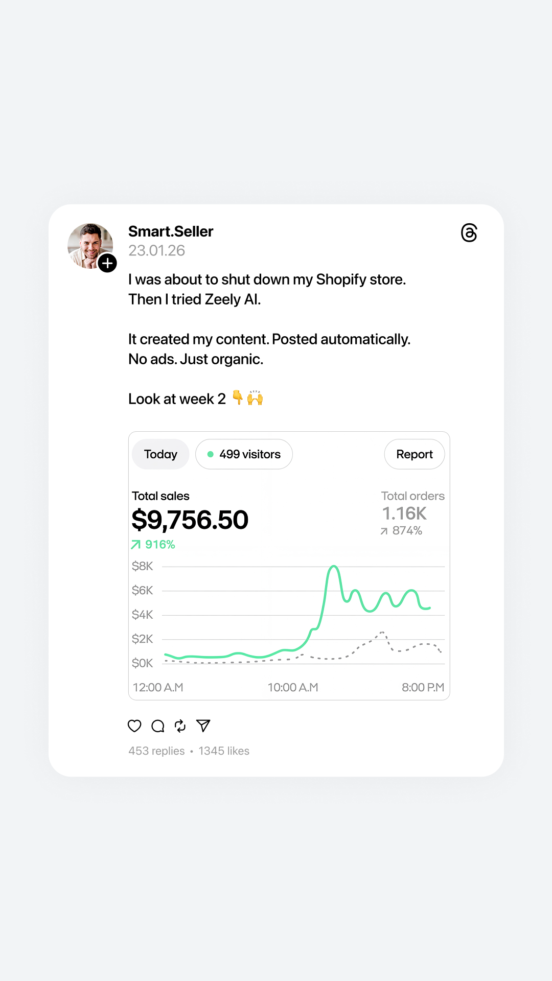 Zeely Facebook ad