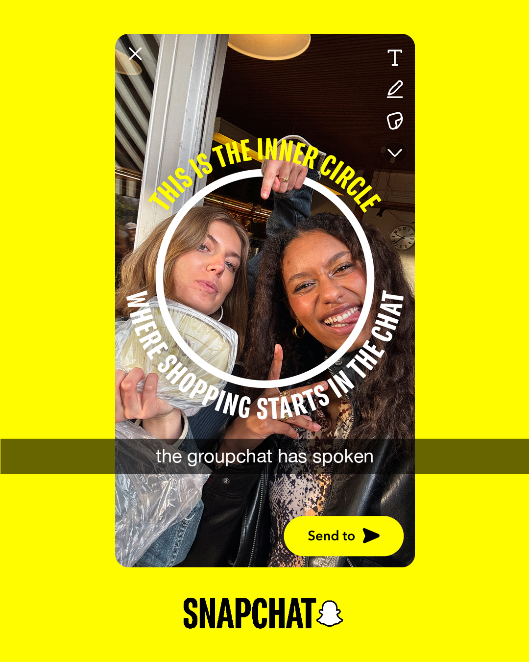 Snapchat for Business Facebook ad