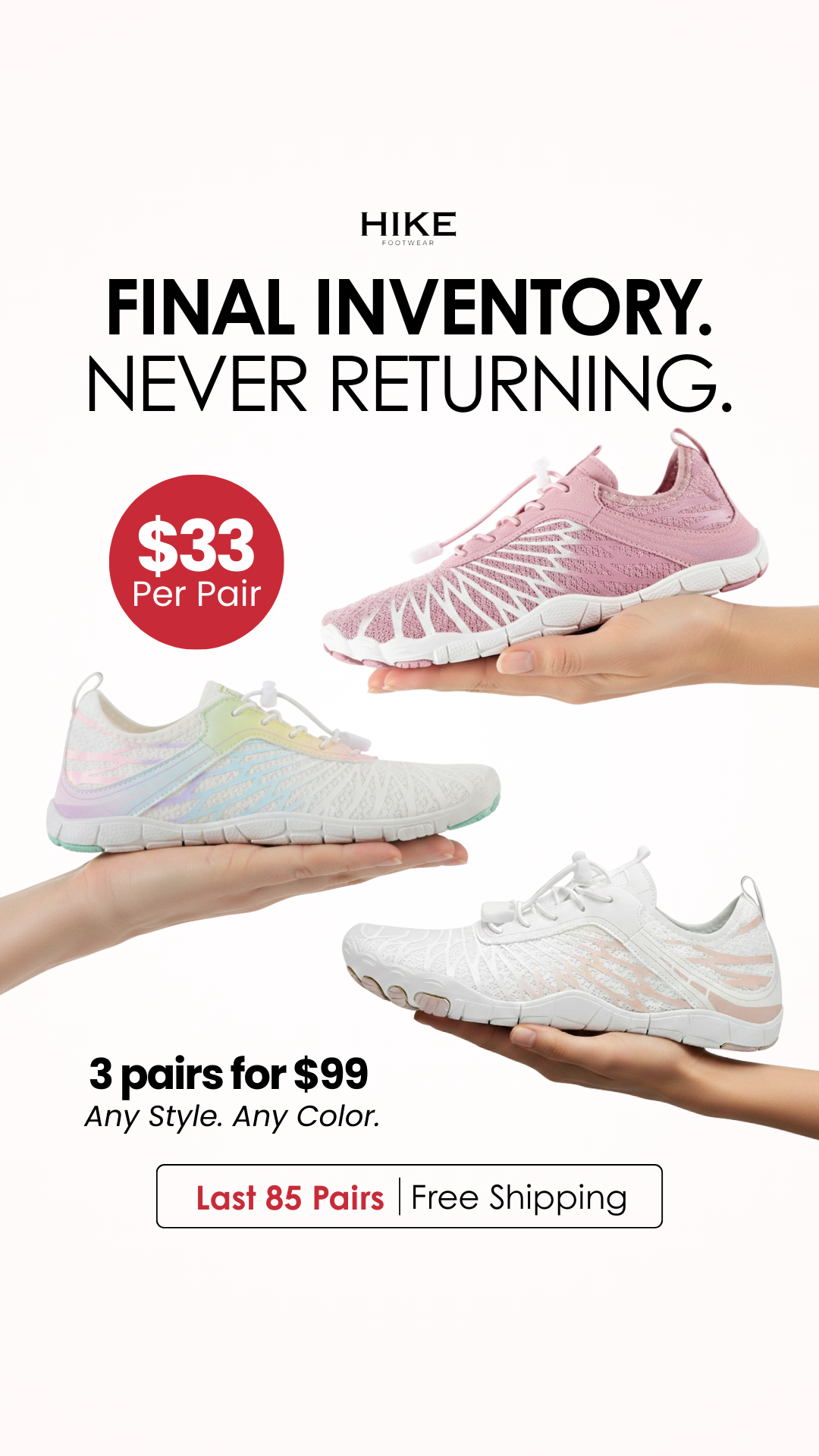 HIKE Footwear Facebook ad