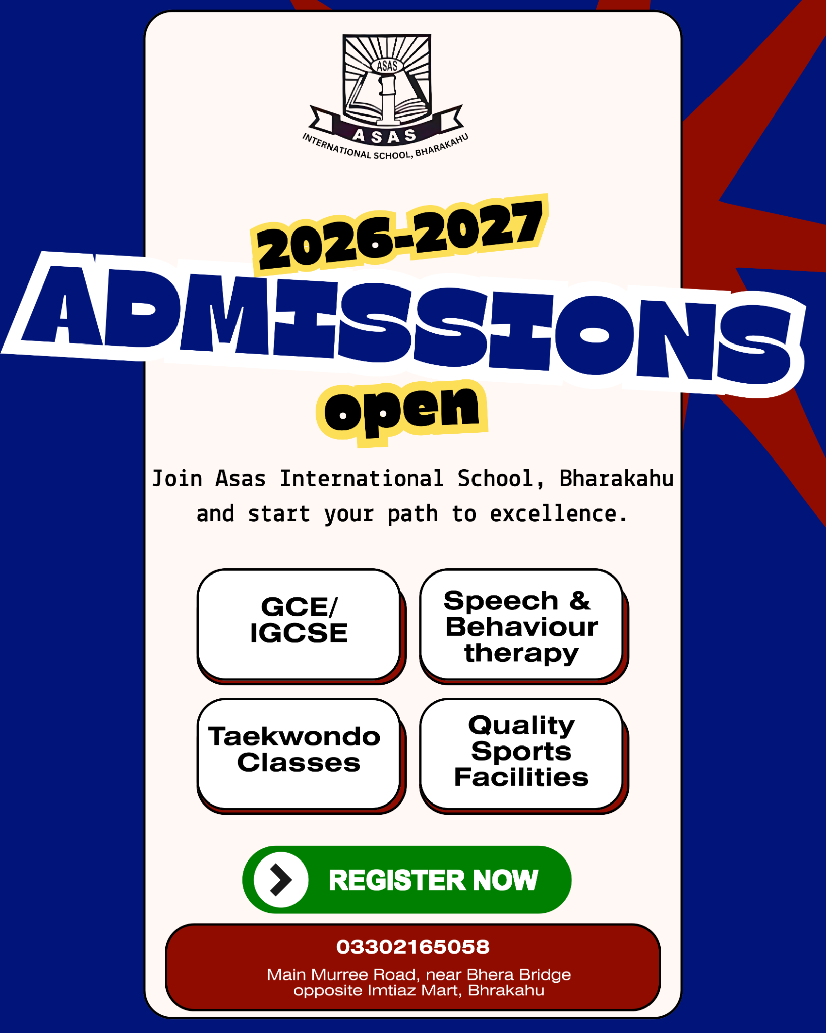 BK Asas International School Facebook ad: Limited seats, Enroll now!