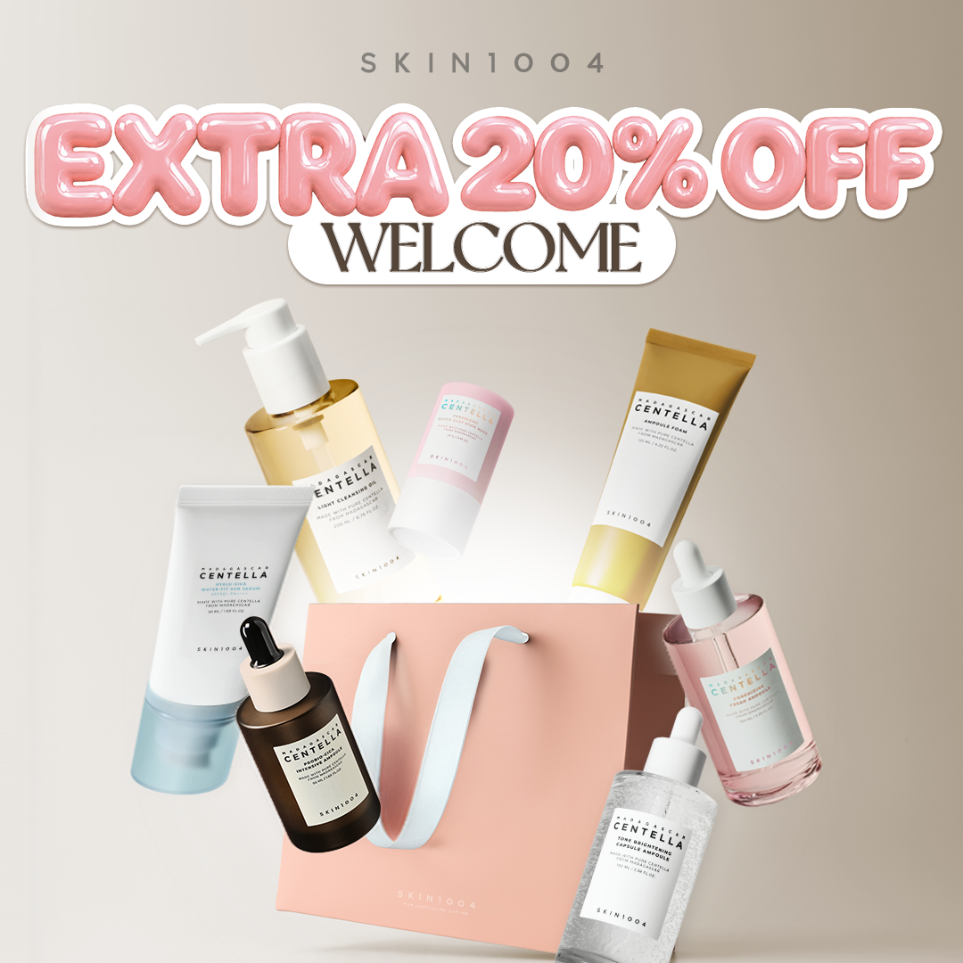 SKIN1004 Facebook ad: Your 20% Welcome Discount Is Waiting