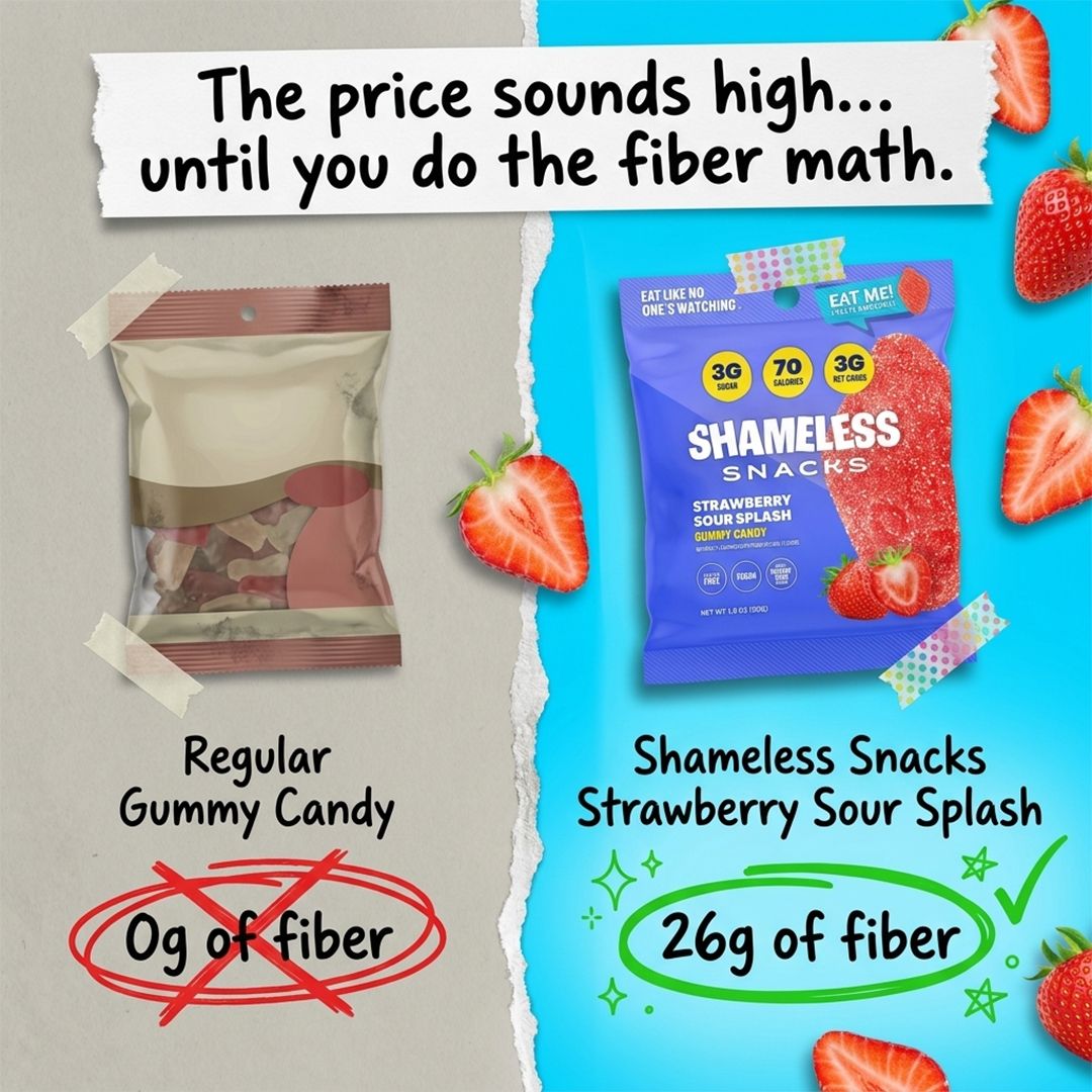 Shameless Snacks Facebook ad