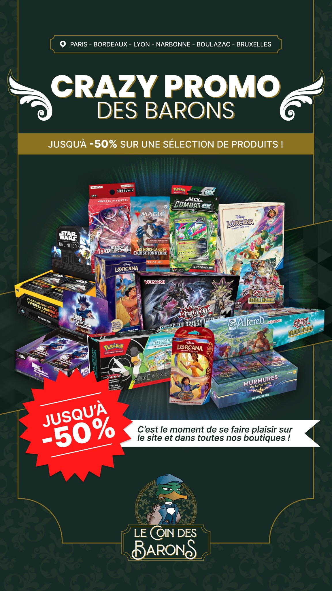 Le Coin des Barons TCG Facebook ad