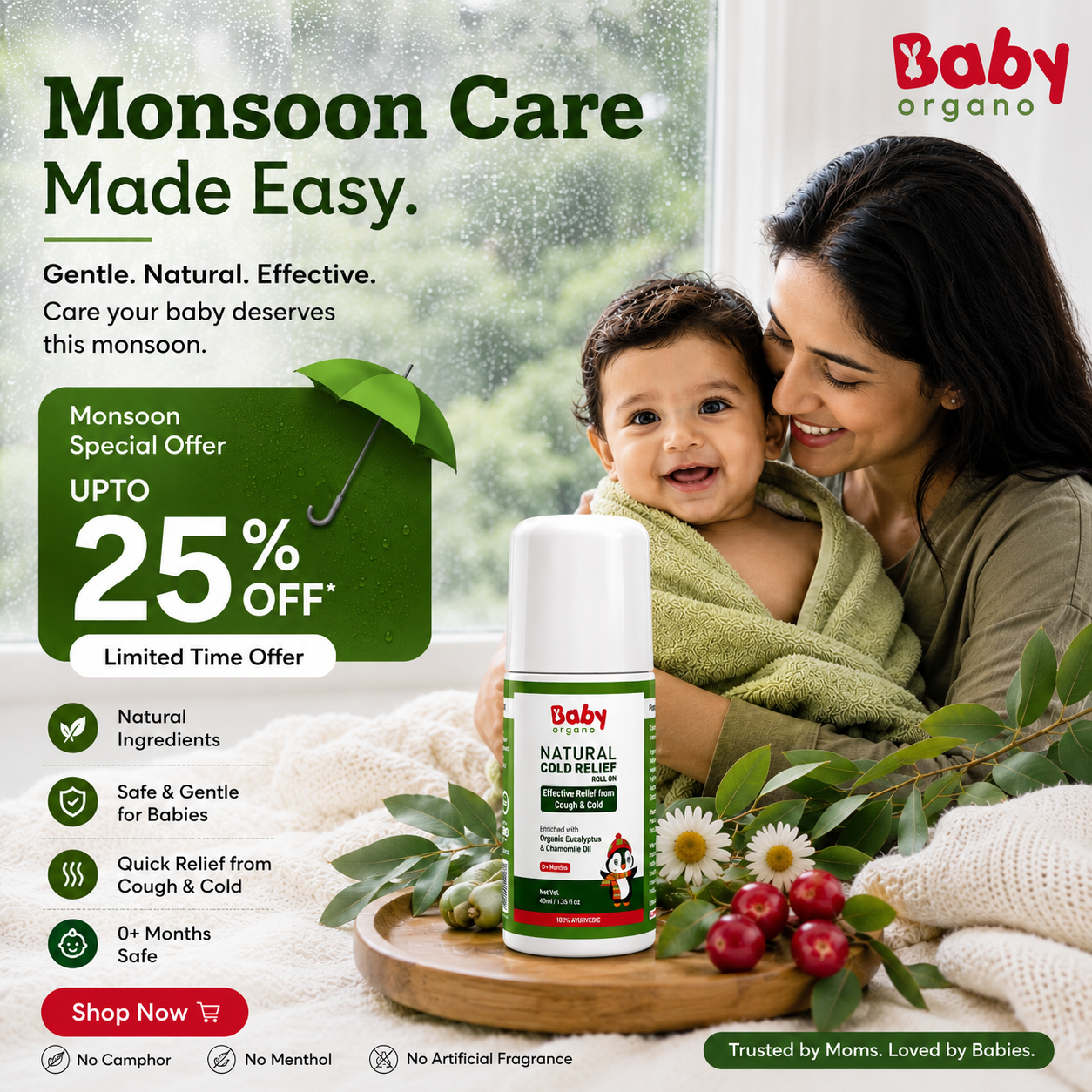 BabyOrgano Authentic Ayurvedic Health & Wellness Products for kids Facebook ad
