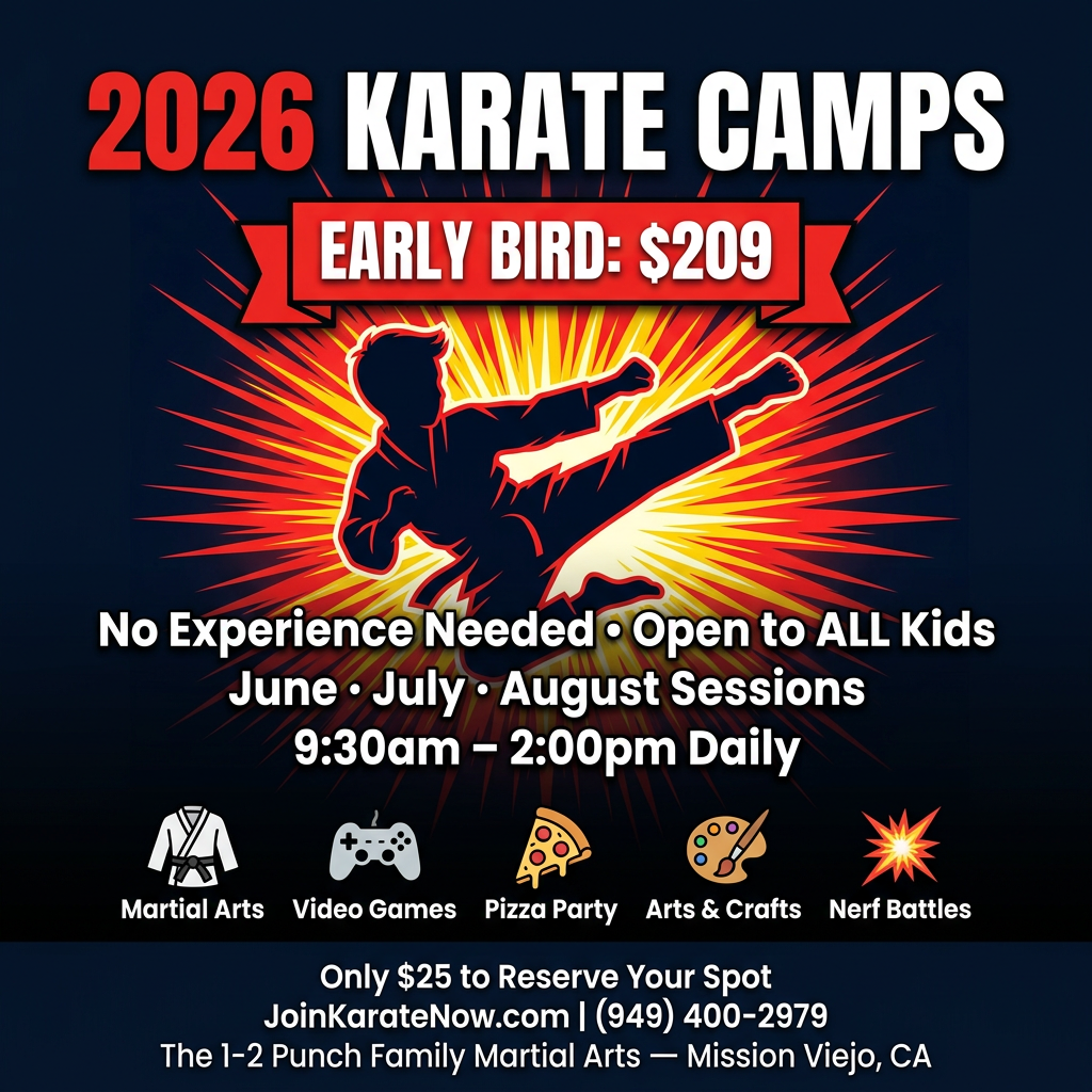 The 1-2 Punch Family Martial Arts & Fitness Center Facebook ad