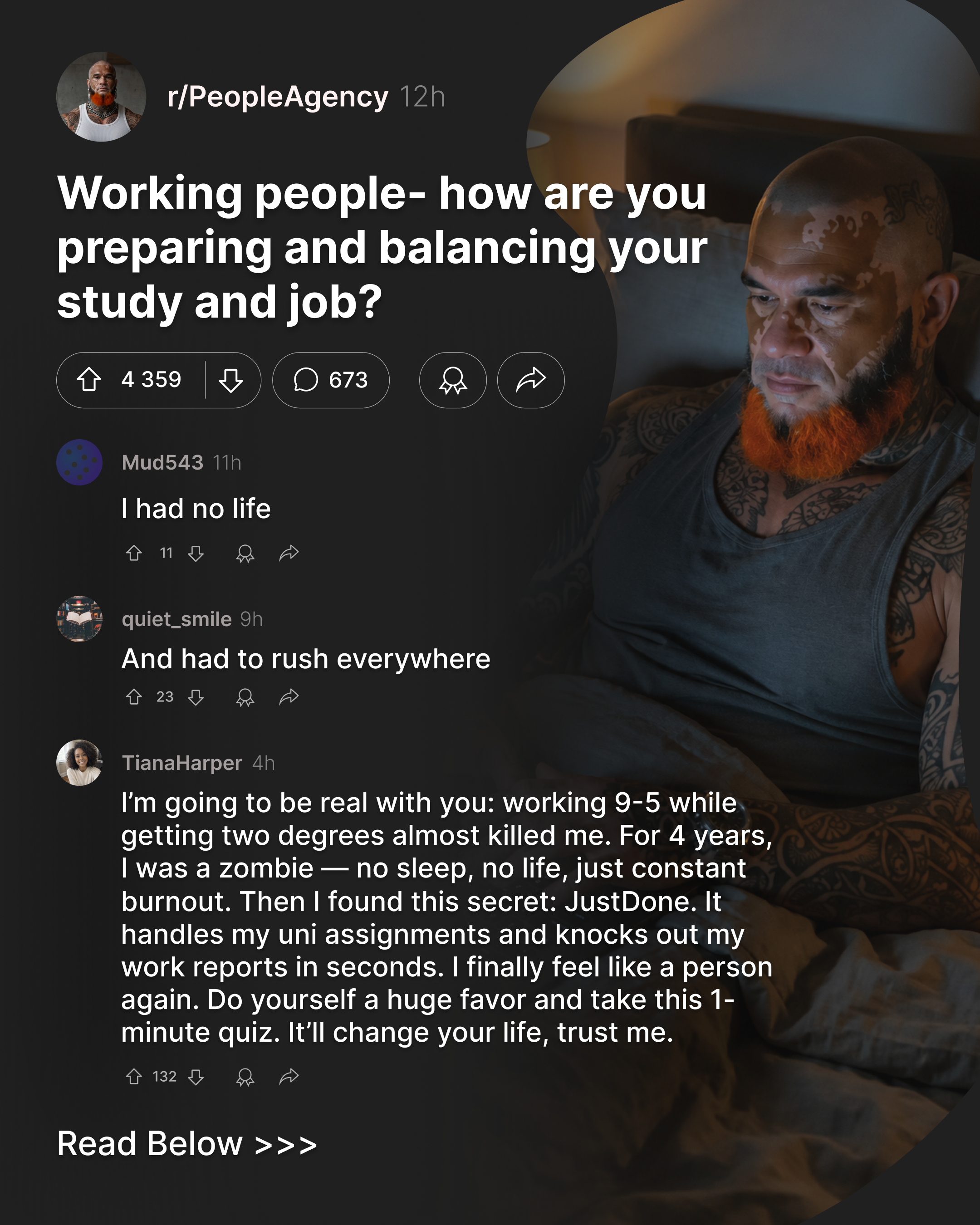 JustDone Facebook ad
