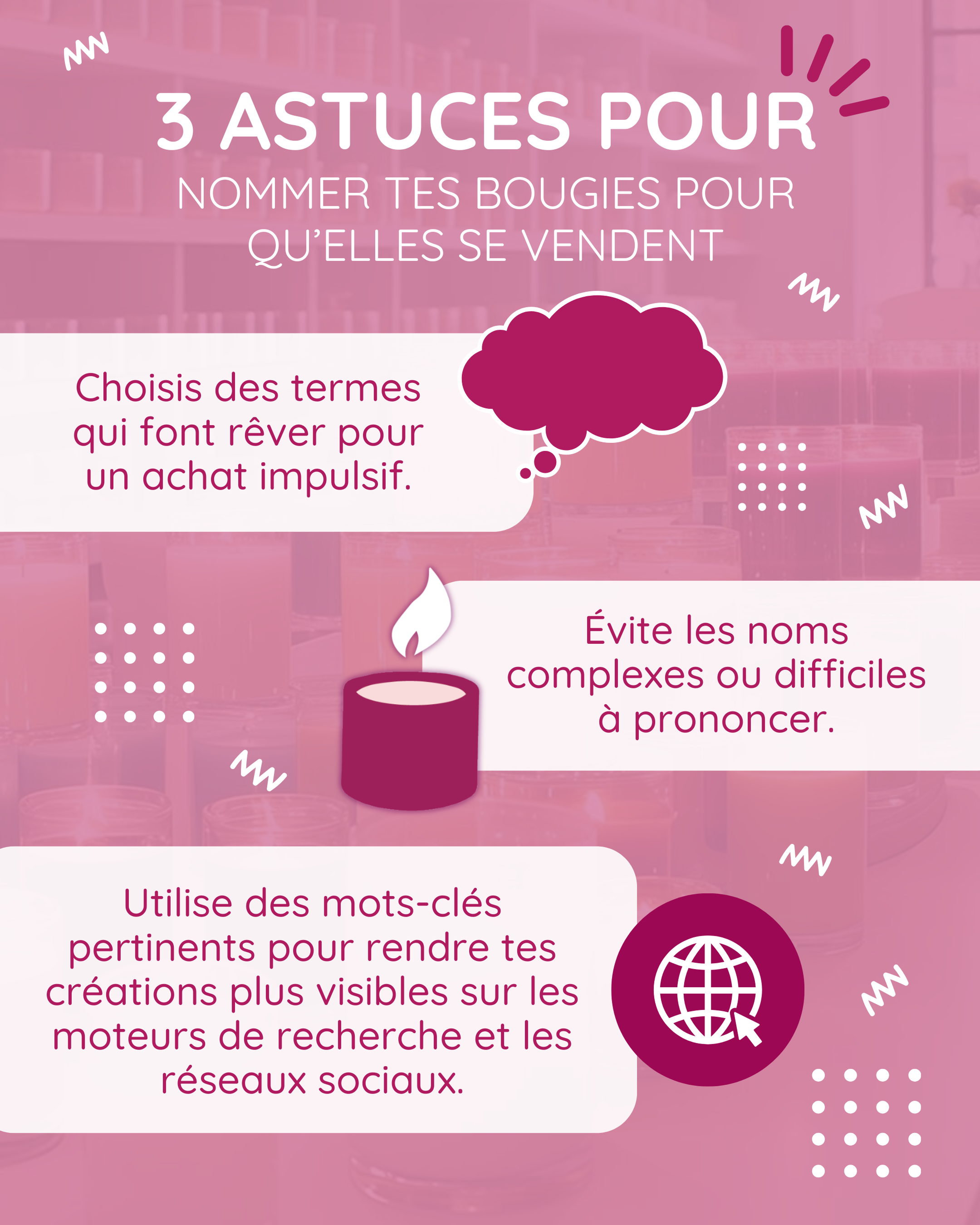Smellingood Facebook ad: 3 astuces pour nommer tes bougies pour qu'elles se vendent