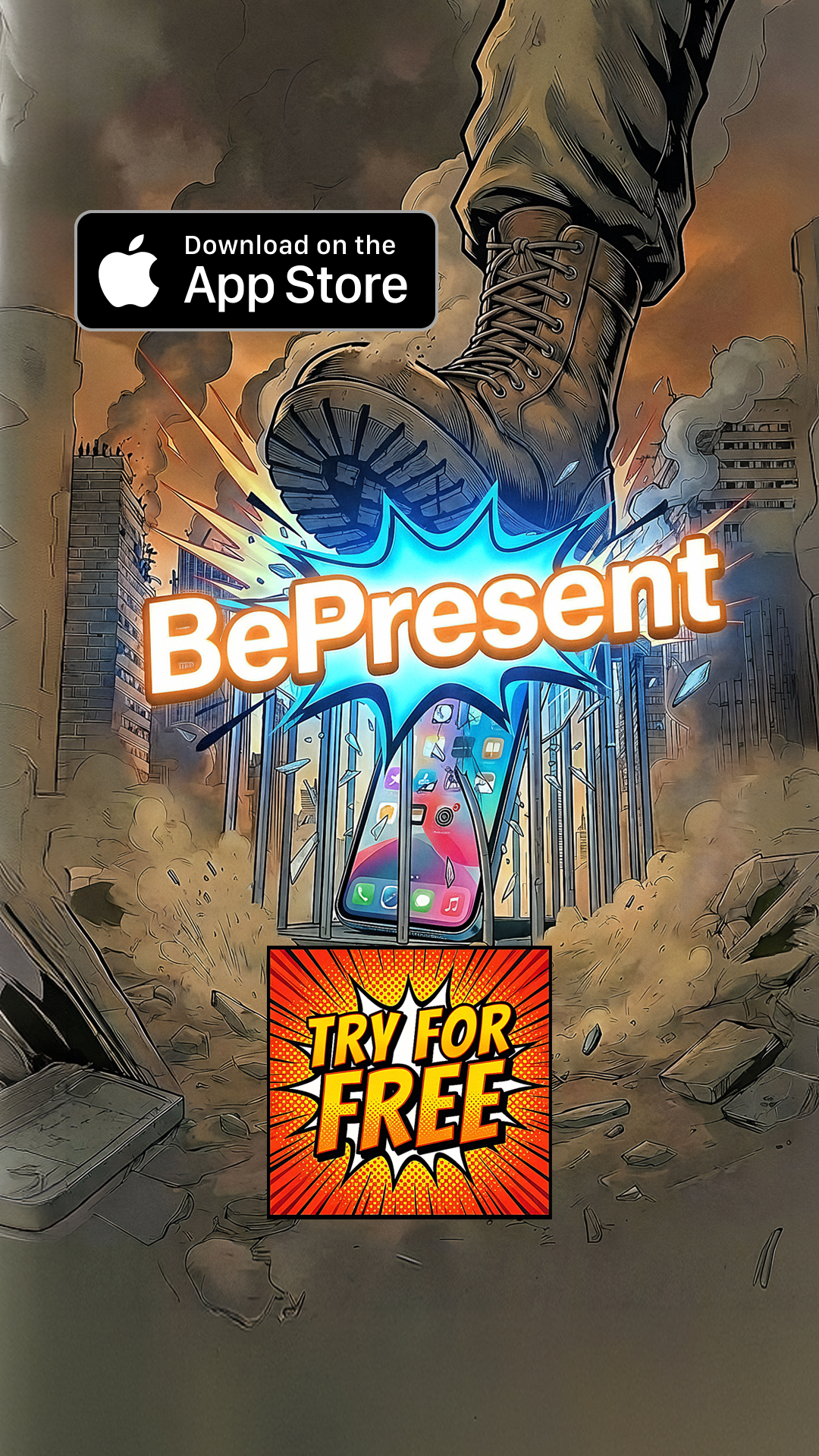BePresent - Screen Time Tracker Facebook ad