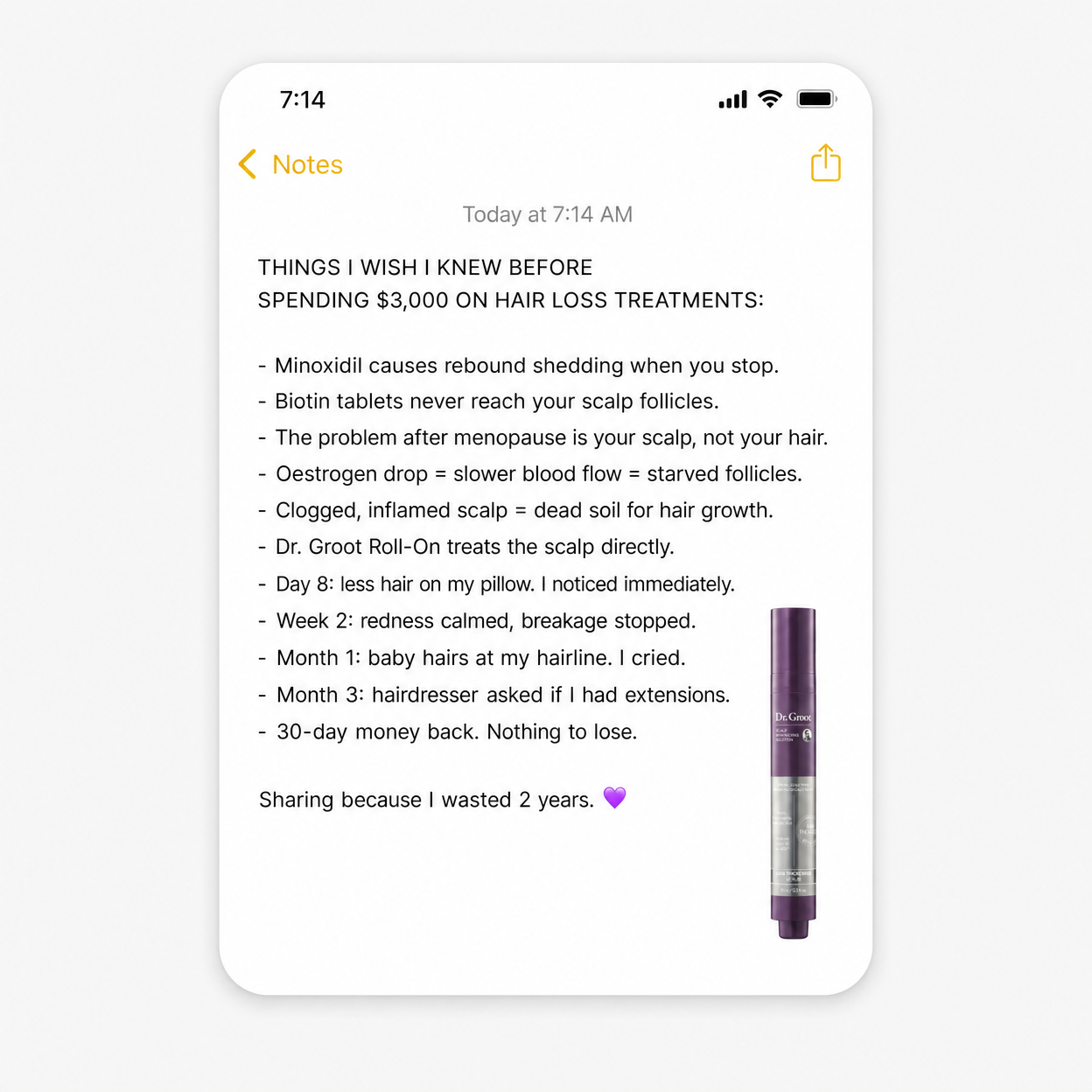 Hair Solutions Facebook ad