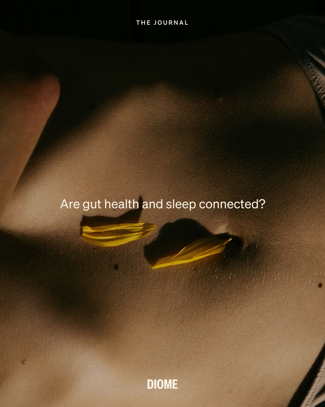 DIOME Facebook ad: Are gut health and sleep connected?