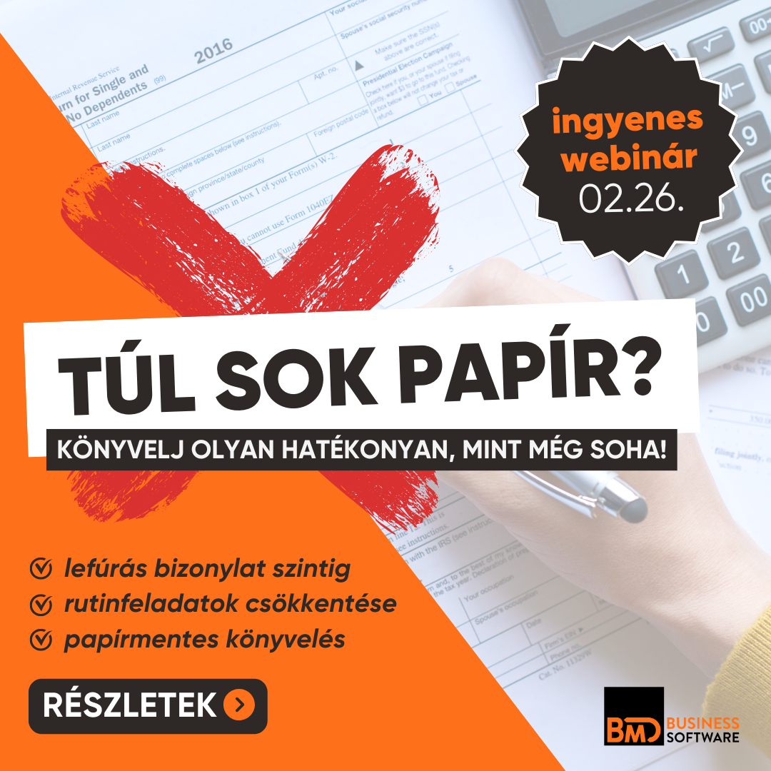 BMD Rendszerház Kft. Facebook ad: Regisztrálj az ingyenes webinárra! Ne told tovább magad…