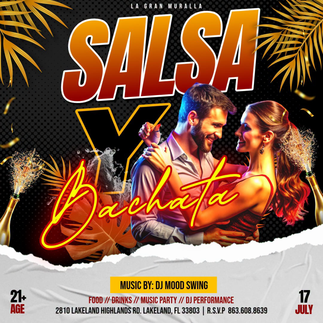 La Gran Muralla Facebook ad: Salsa y Bachata Night