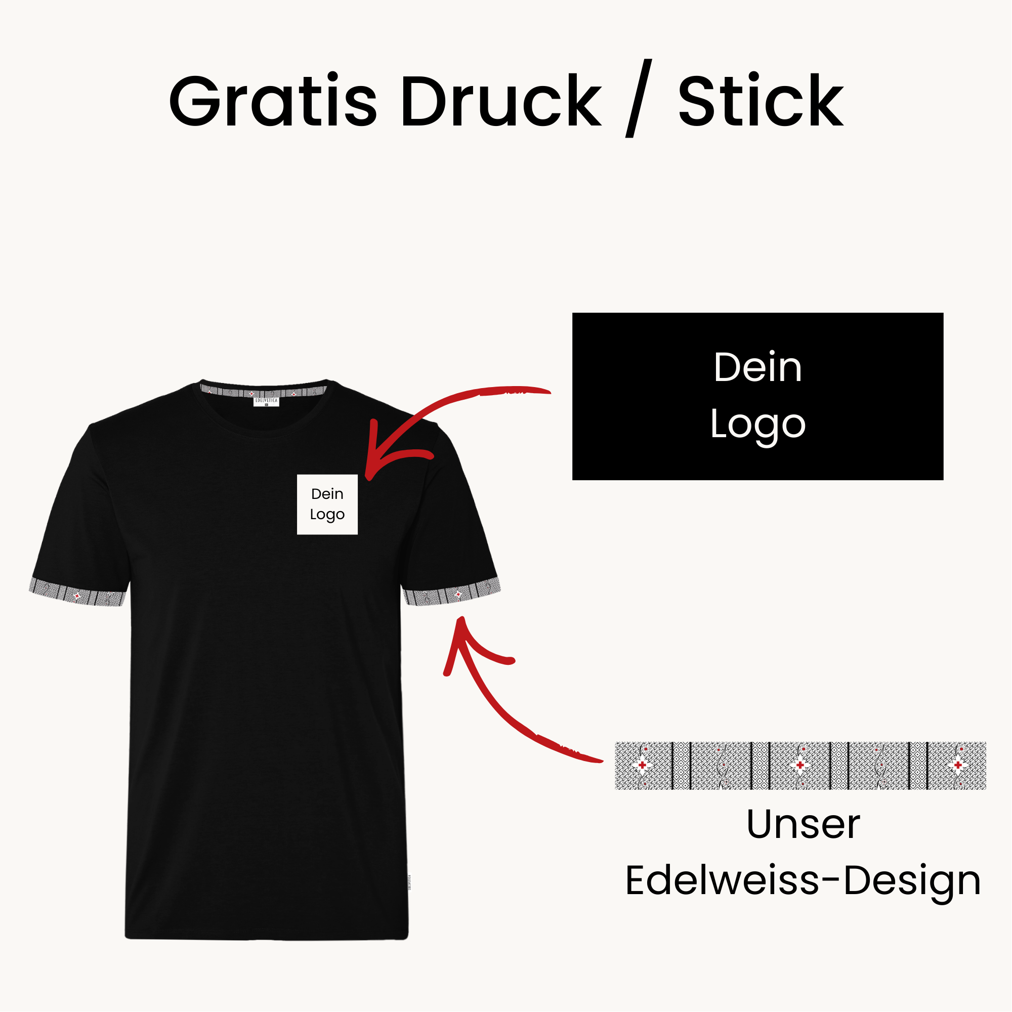 Edelvetica Facebook ad: Deine Firma. Perfektes Auftreten.