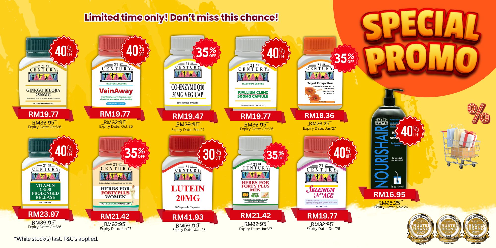 21st Century Products MY Facebook ad: MAY HEALTH DEALS ARE HERE!