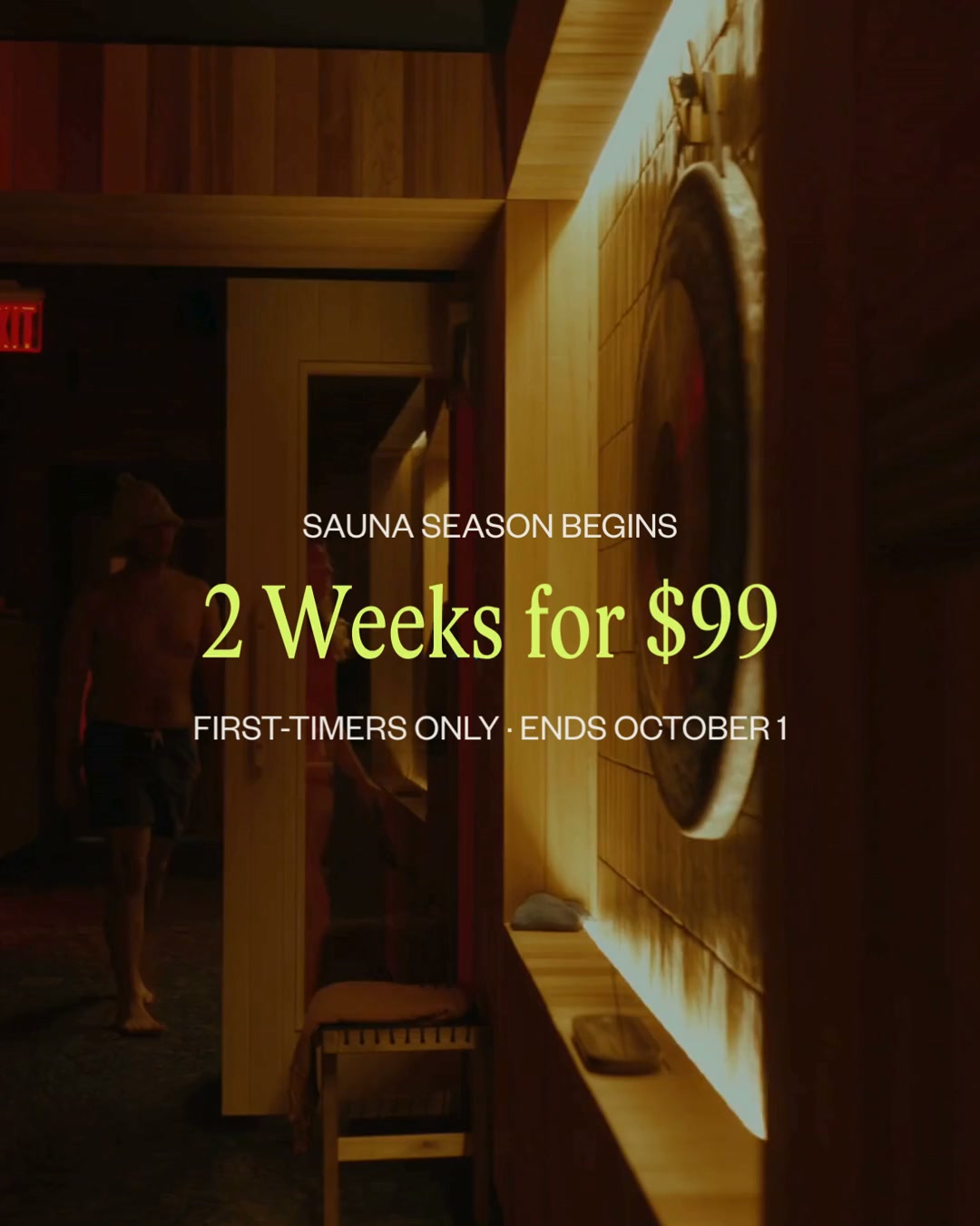 Othership Facebook ad: Sauna season in the city is here.