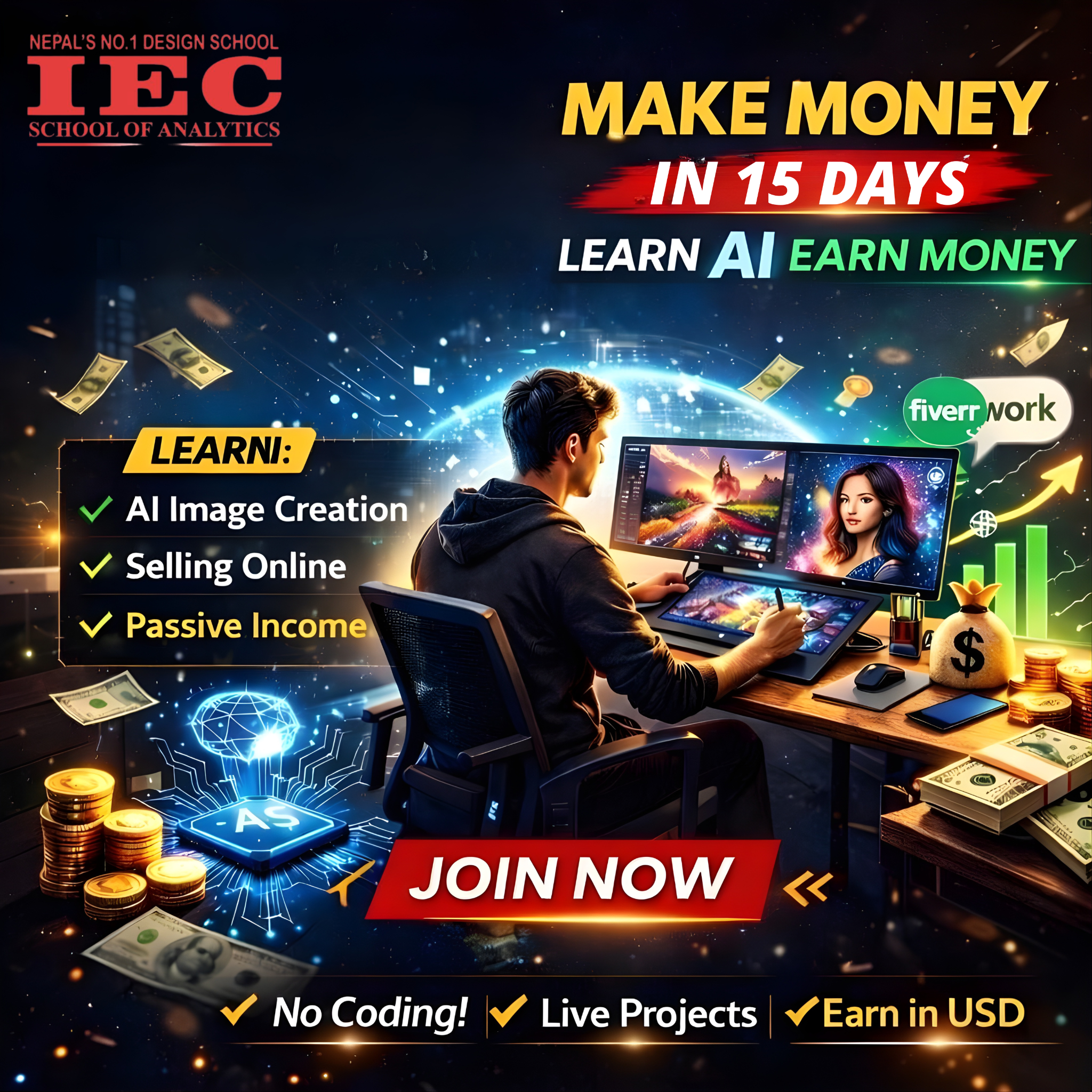IEC School of Analytics Facebook ad