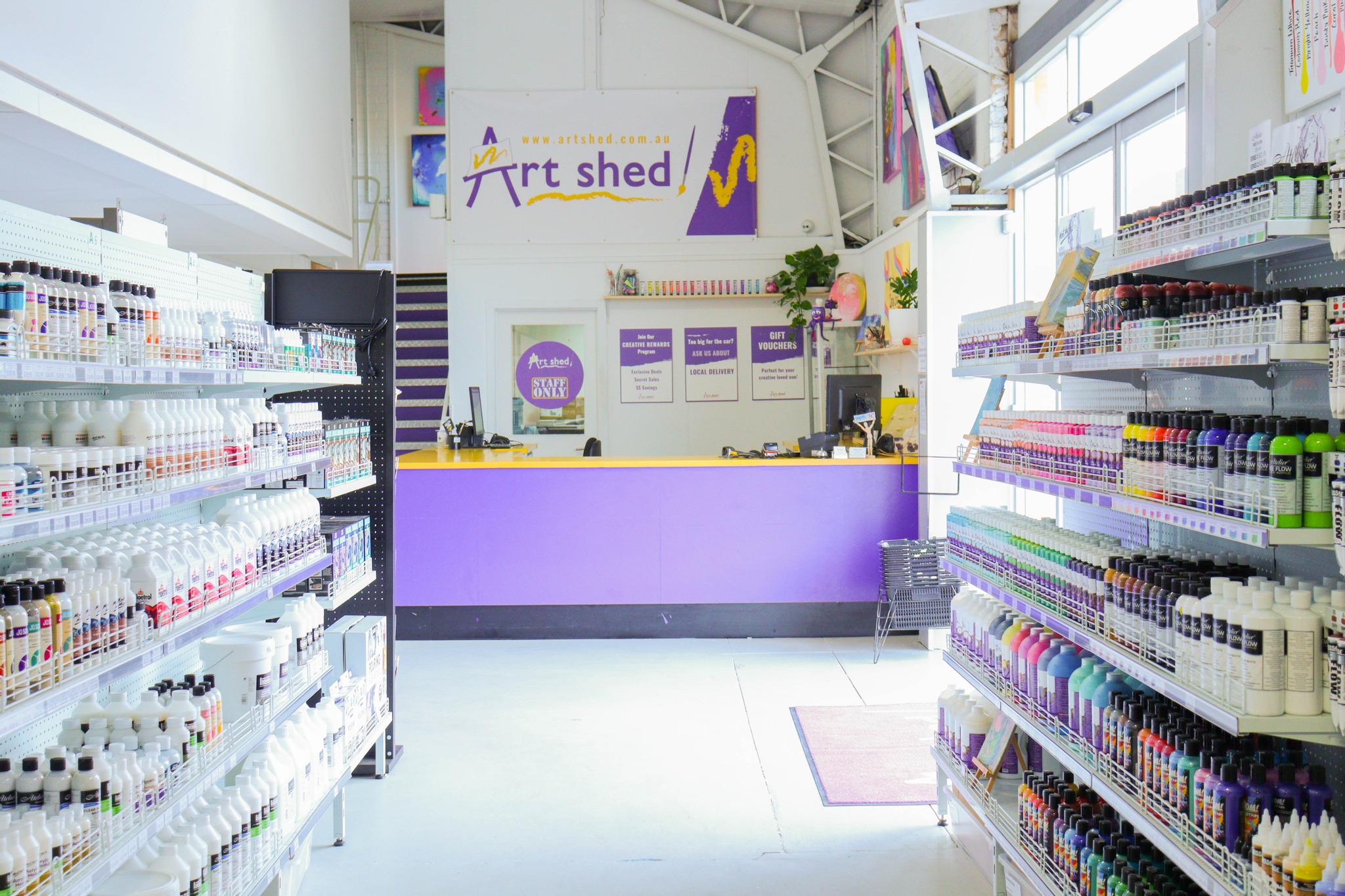 Art Shed Online Facebook ad: Melbourne’s favourite art store isn’t a chain.