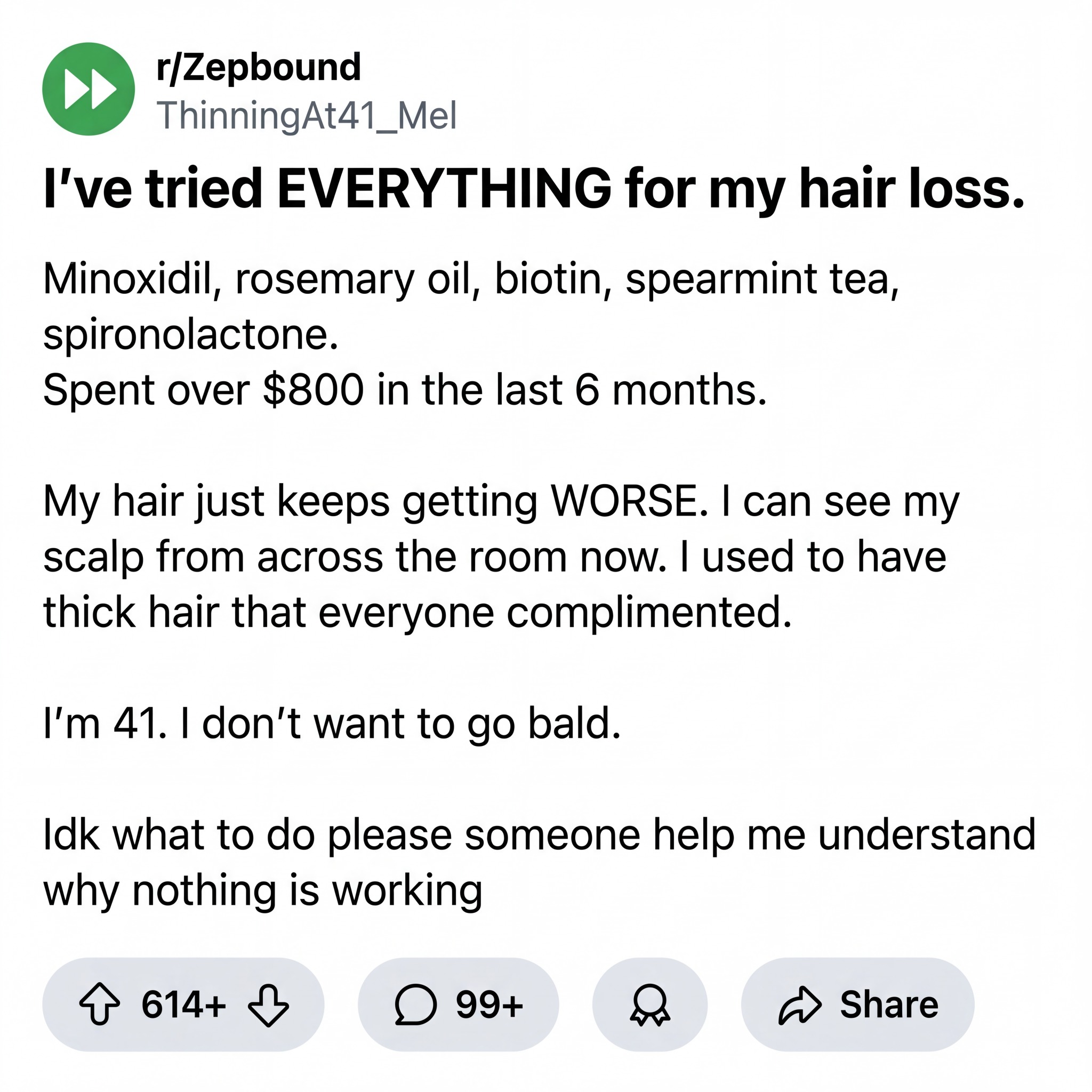 Jessica Miller Facebook ad: GLP-1 & Hair Loss
