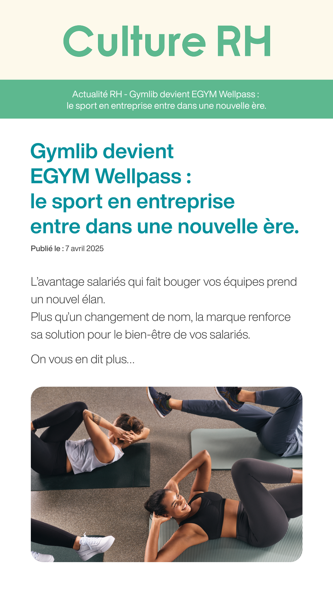 EGYM Wellpass - Ex Gymlib Facebook ad