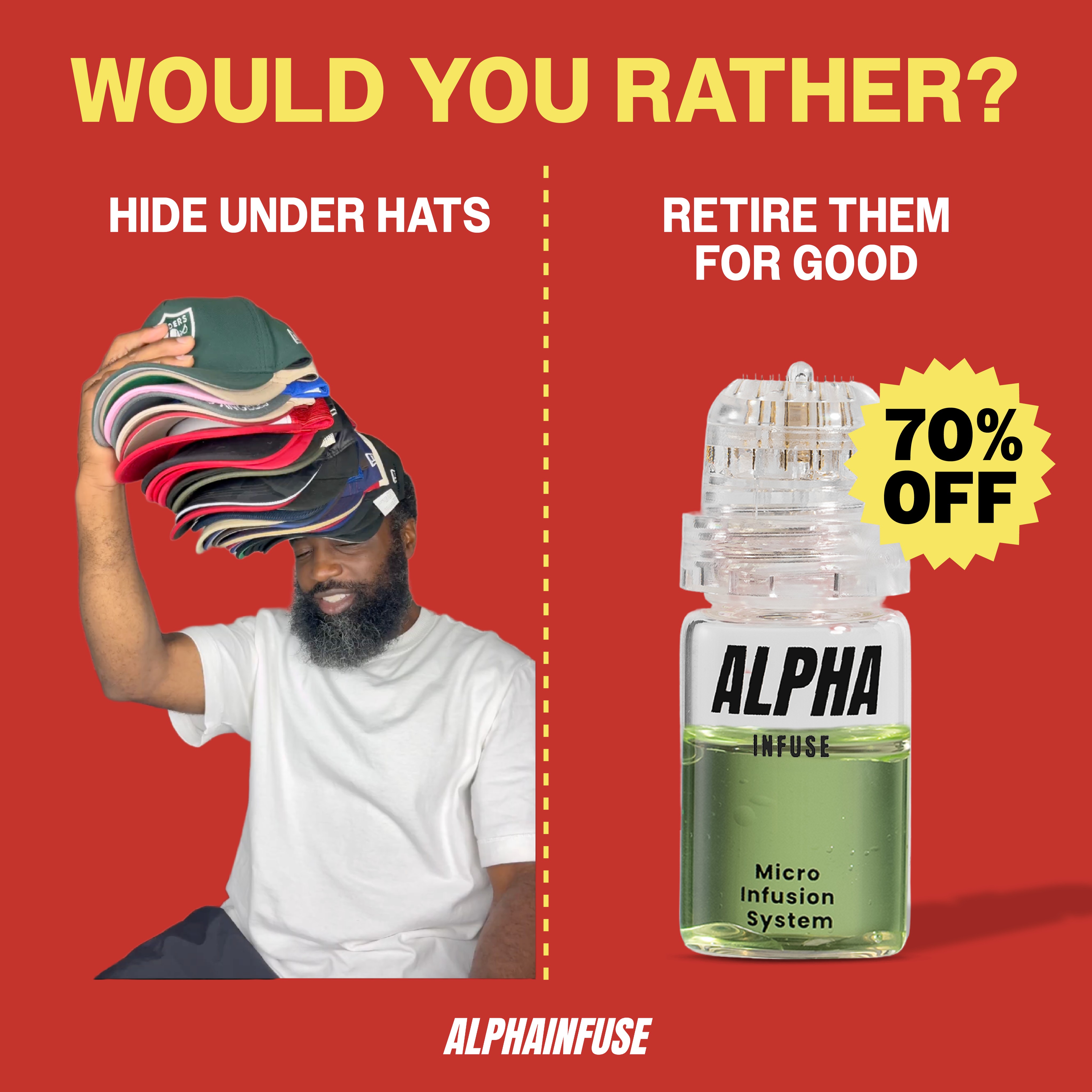 AlphaInfuse Facebook ad