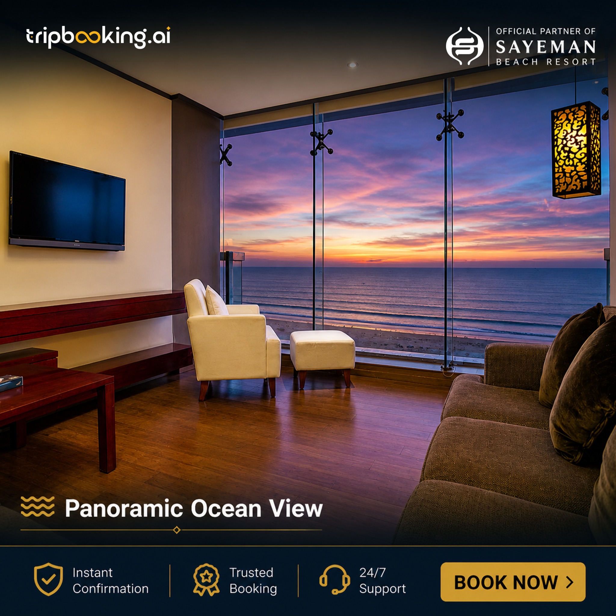 TripBooking.ai Facebook ad
