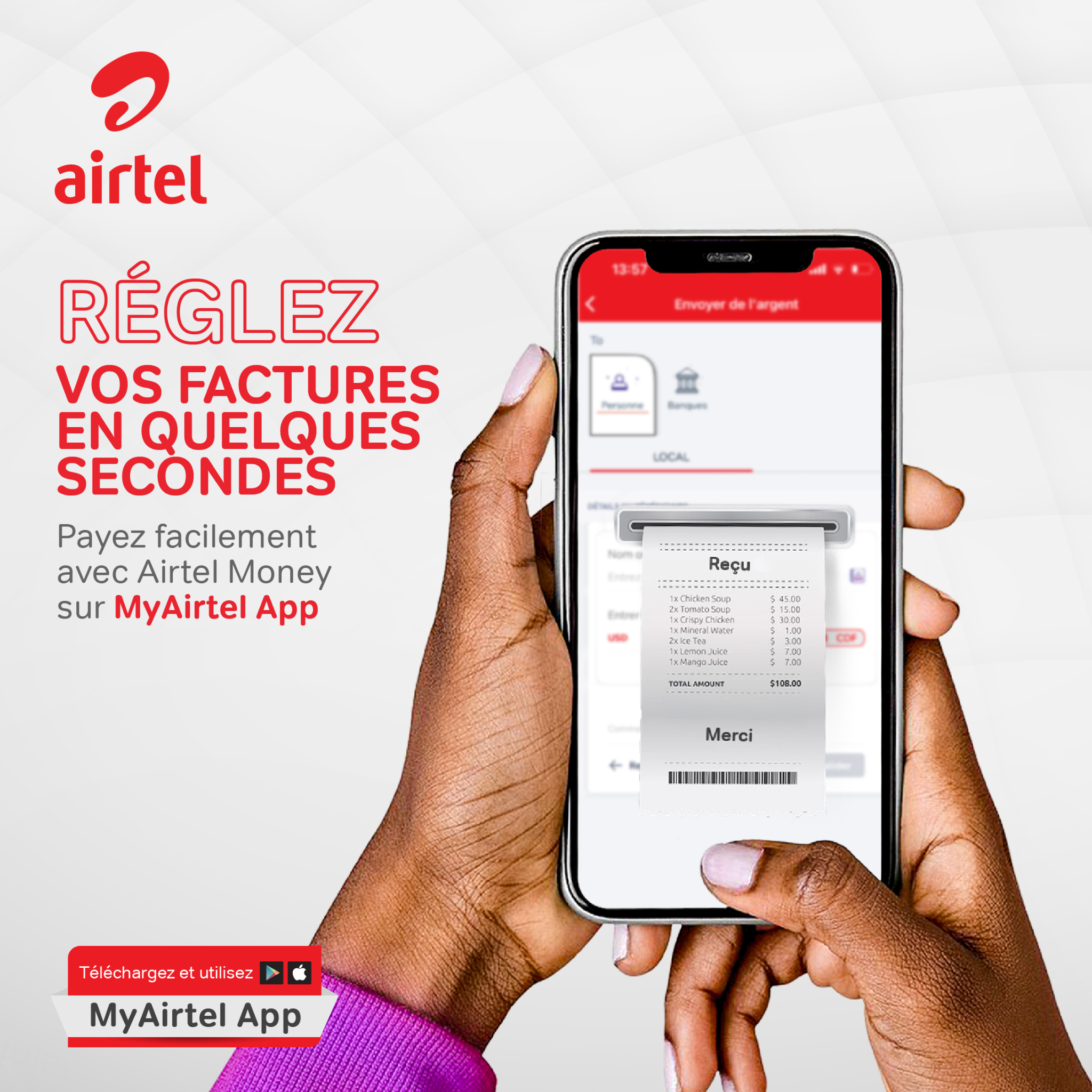 Airtel RDC Facebook ad