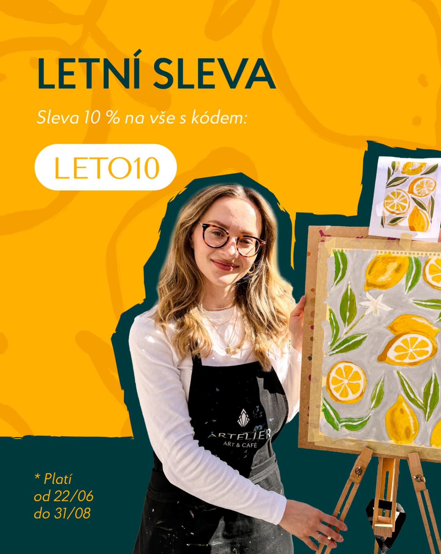 Artelier Praha Facebook ad: Léto umí být finančně náročné.