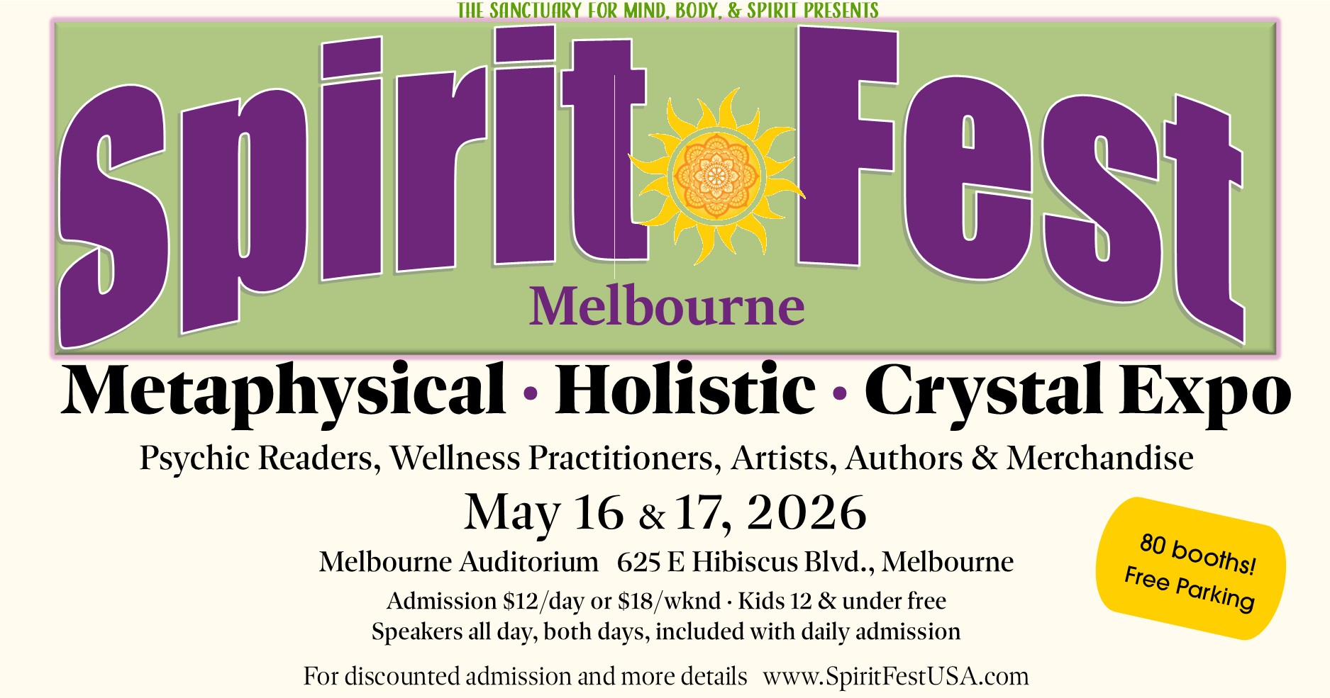 Spirit Fest USA Facebook ad: *DATE CHANGE! We look forward to returning for…