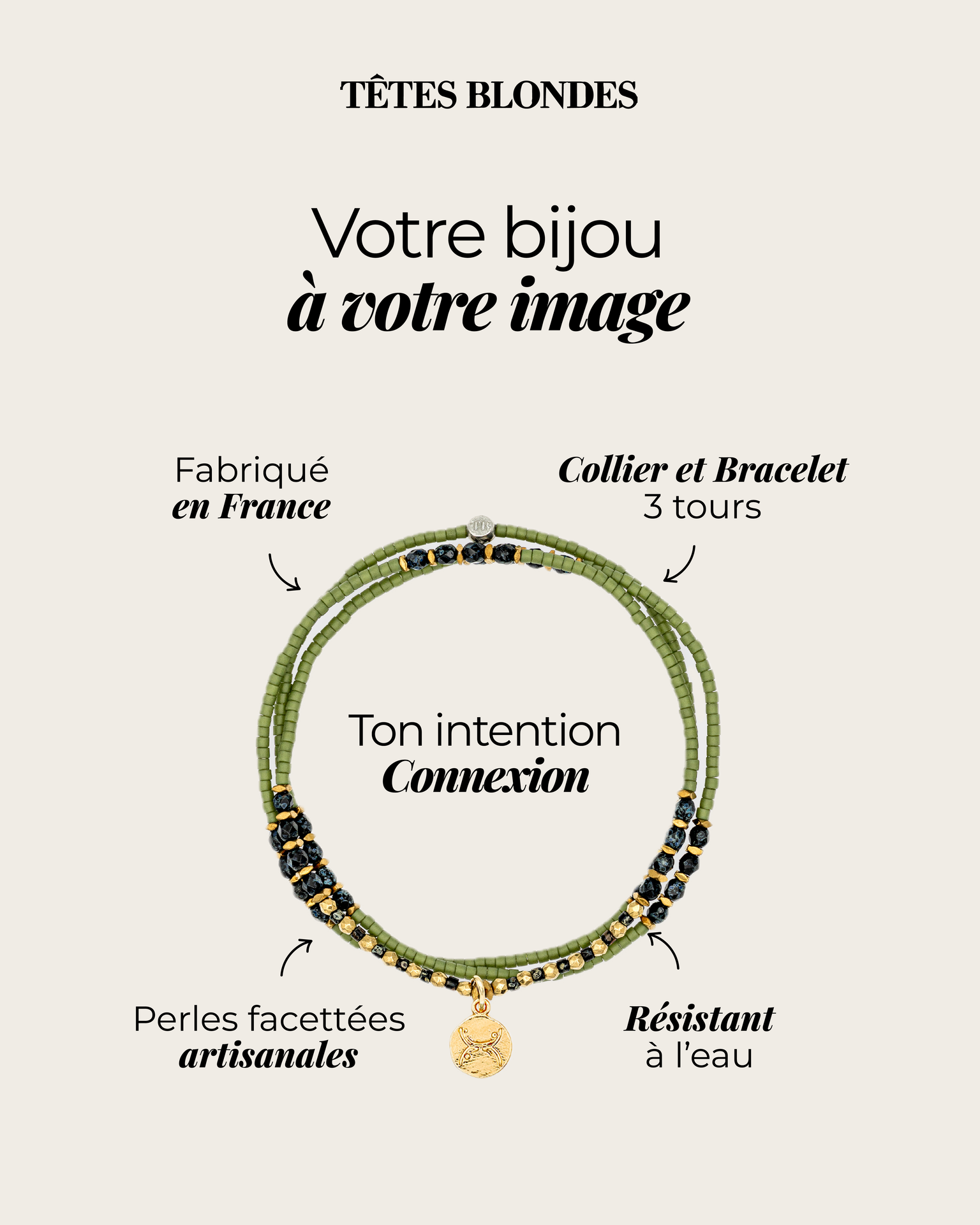 Têtes Blondes Facebook ad: Bijoux faits main