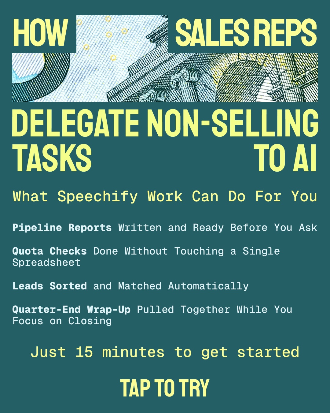 Speechify Work Facebook ad