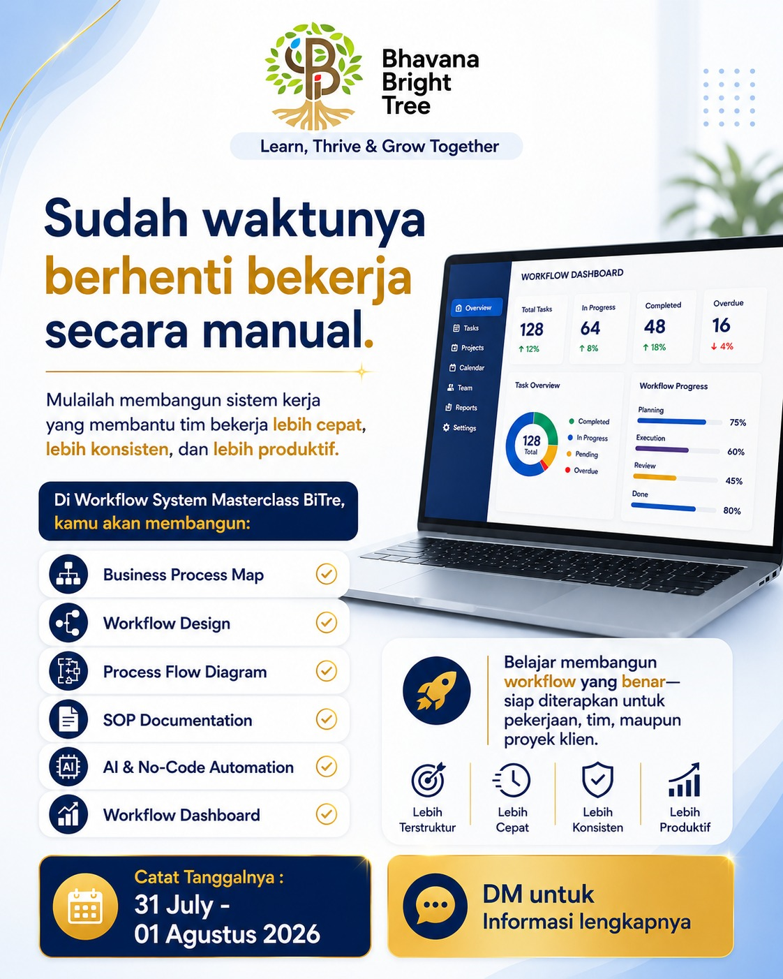 BiTre Learning Development Facebook ad: Masih kerja manual setiap hari?