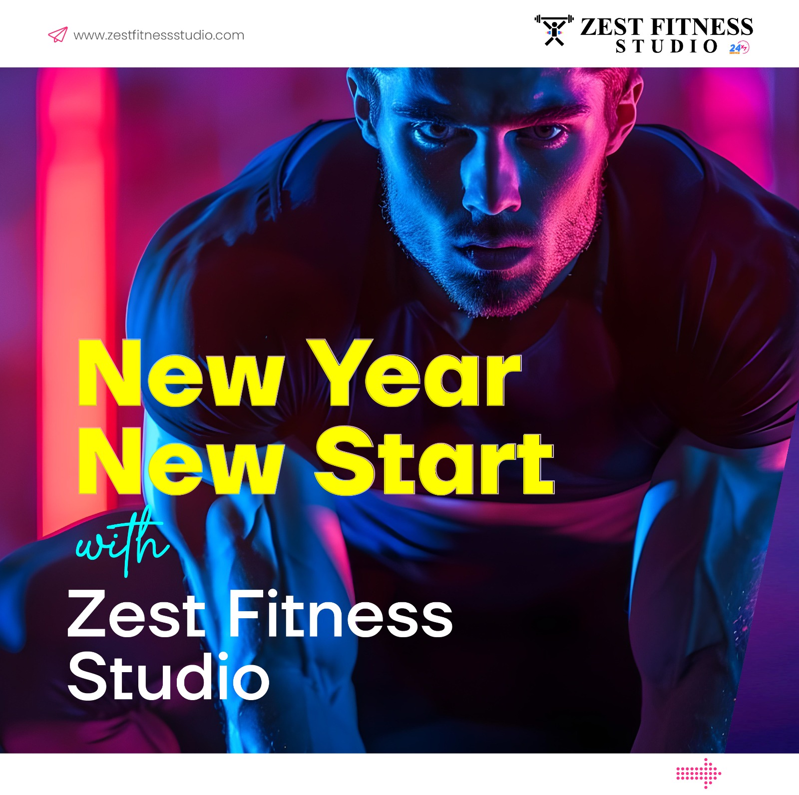 ZestfitnessstudioSarjapur Facebook ad: New year. New start.