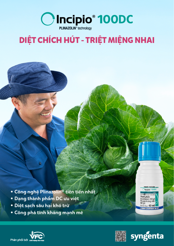 Syngenta Facebook ad: INCIPIO 100DC: DIỆT CHÍCH HÚT - TRIỆT MIỆNG…