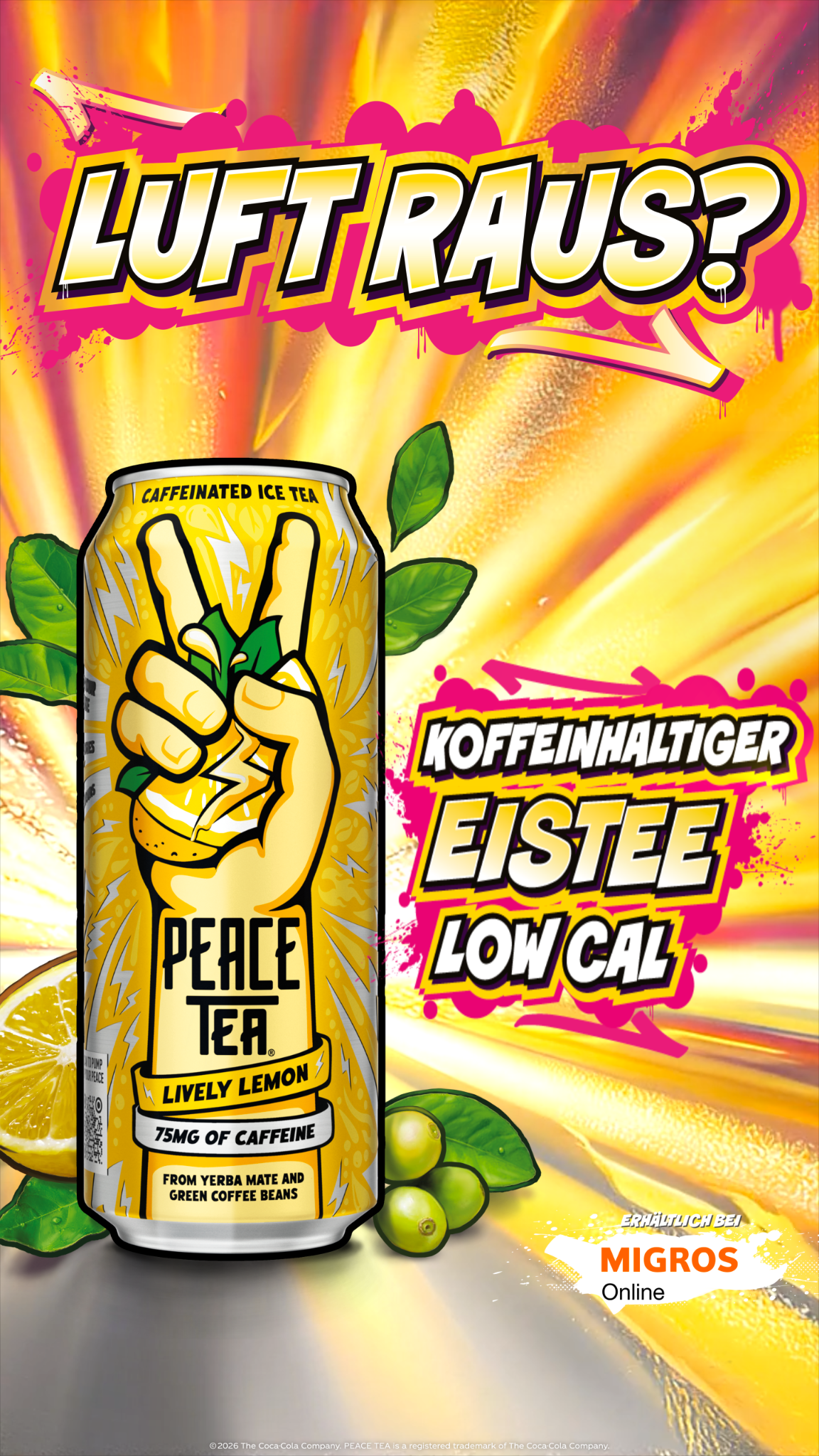 Peace Tea Europe Facebook ad from Aug 17, 2026