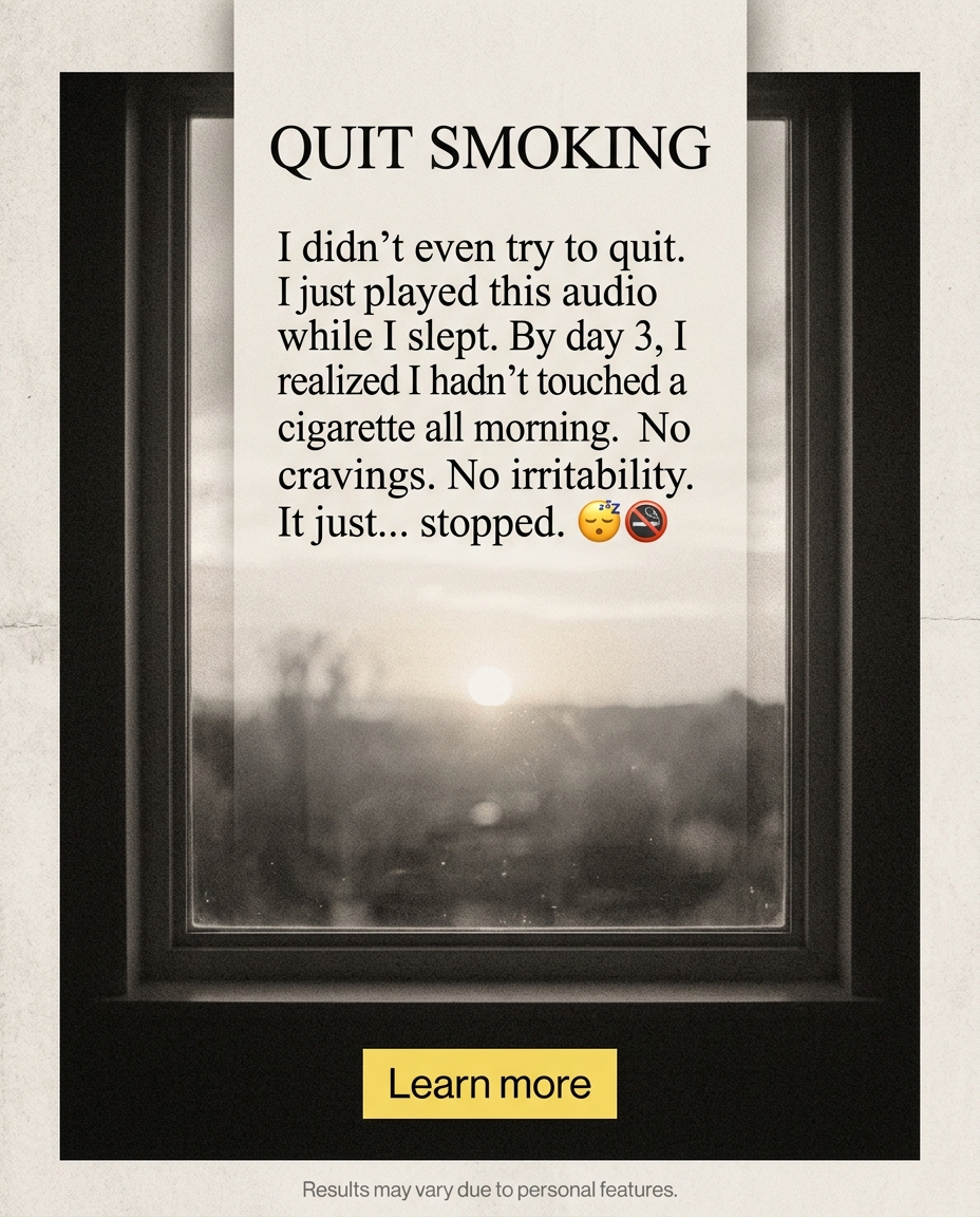 Hypnosis to Stop Smoking Facebook ad