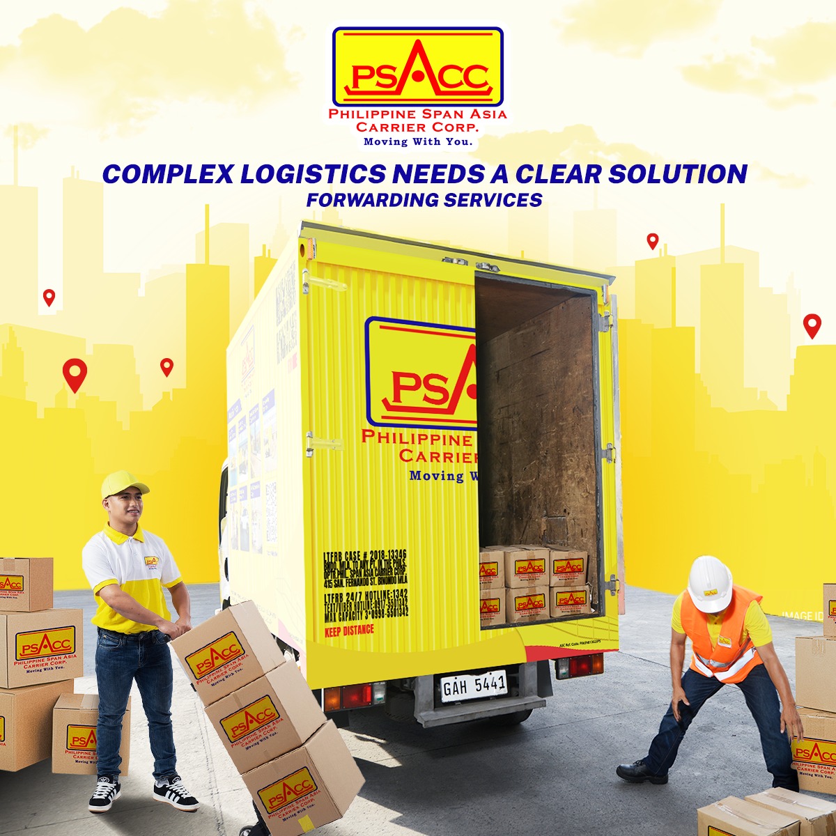 Philippine Span Asia Carrier Corp. - PSACC Facebook ad: PSACC Identity