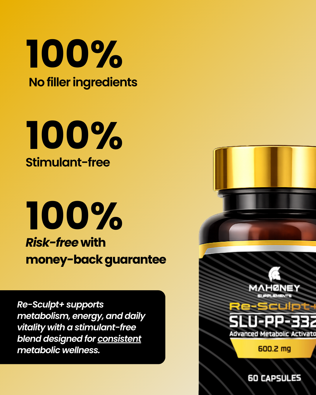 Mahoney Supplements Facebook ad