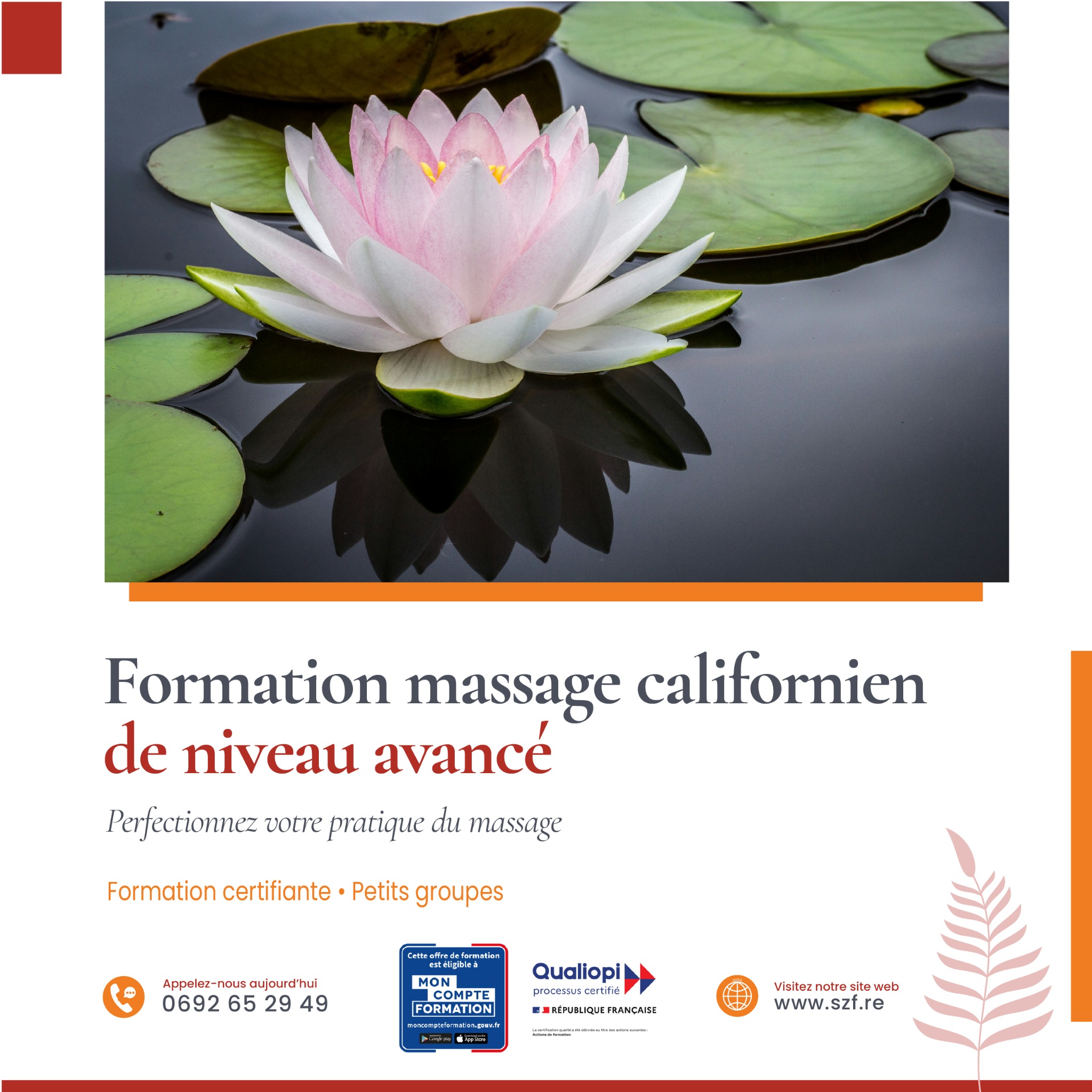 Soyez Zen Réunion Facebook ad from Jul 2, 2026